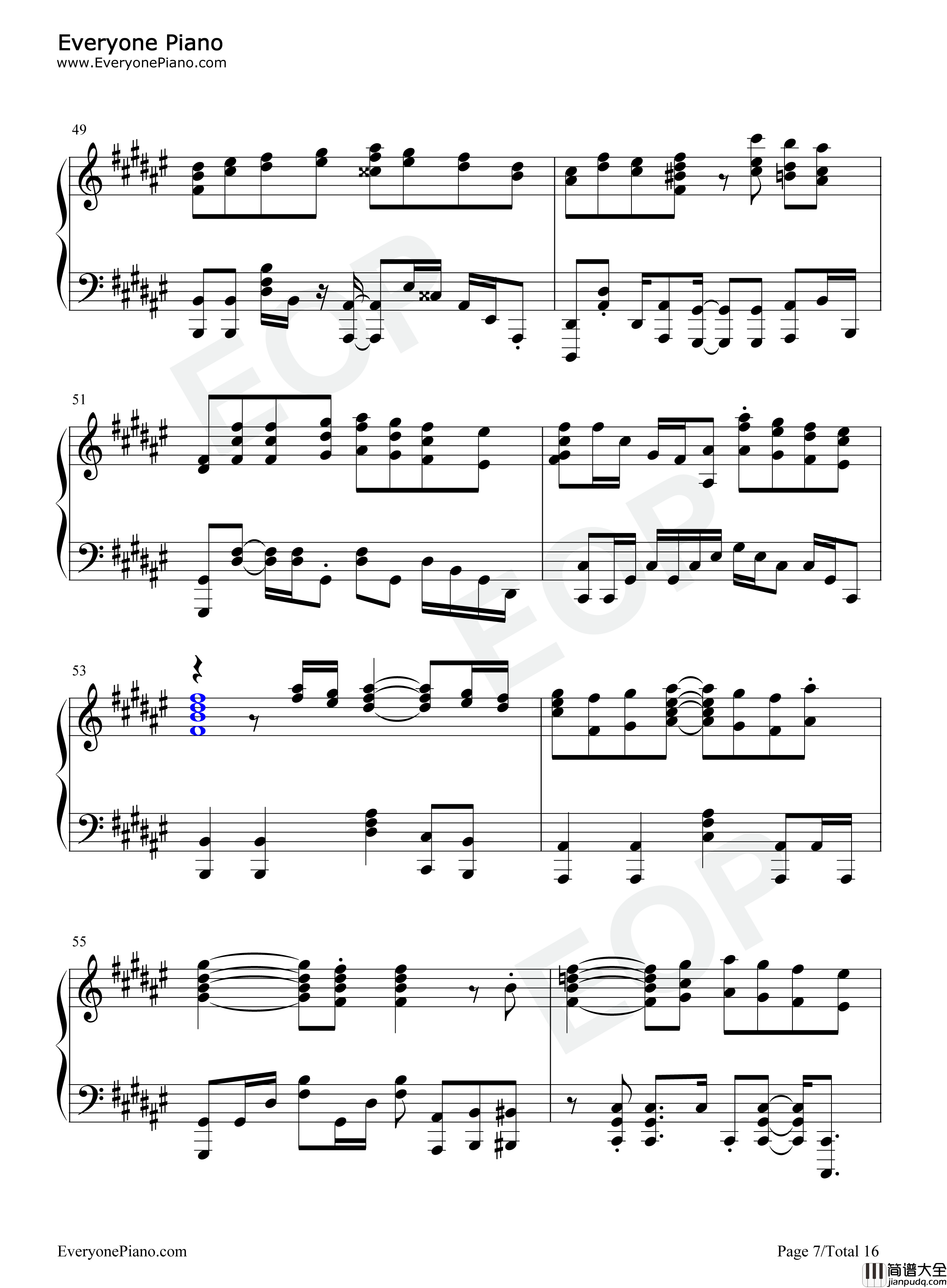 ミックスナッツ钢琴谱_Official髭男dism