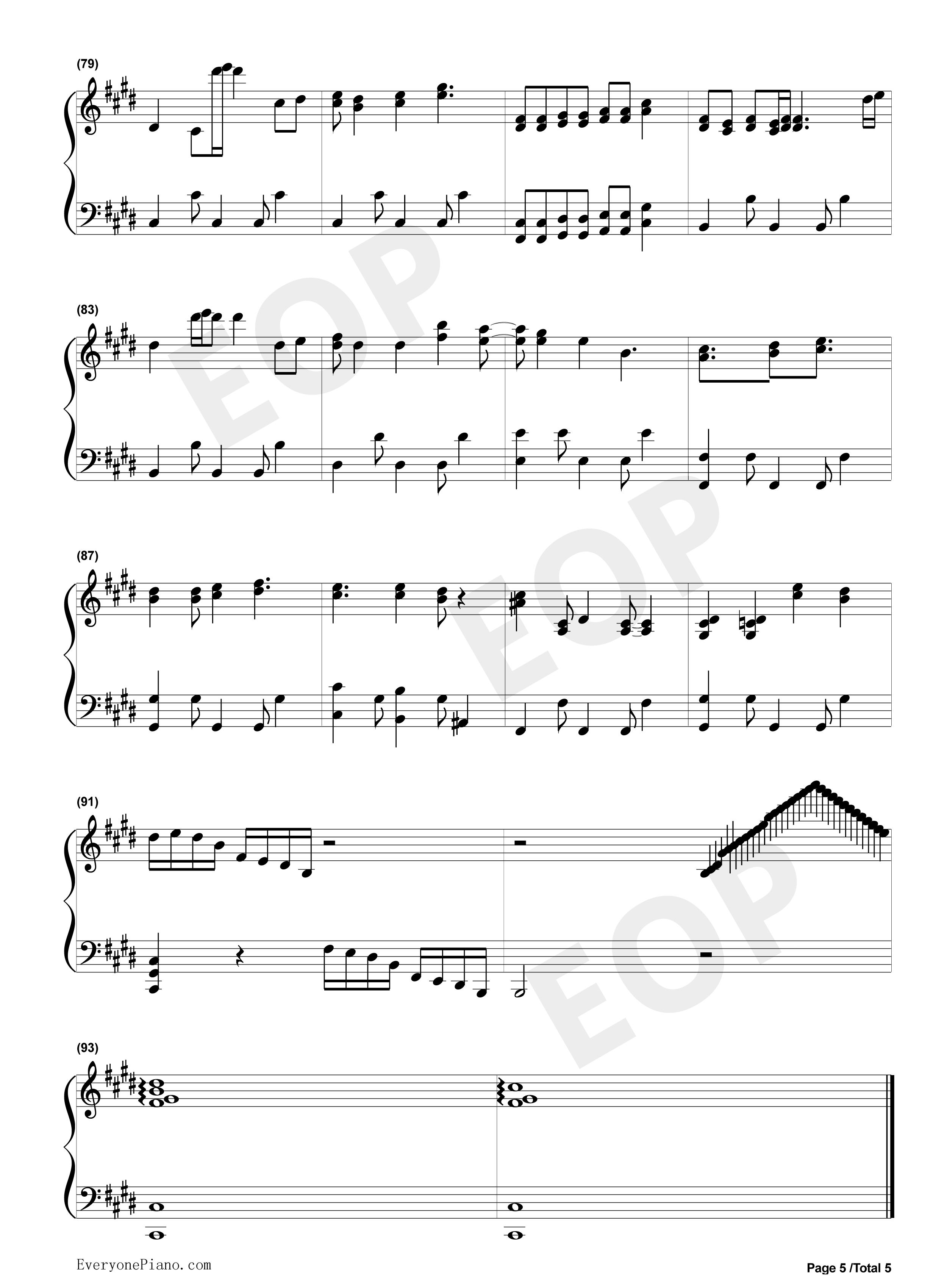 悲伤的天使钢琴谱_伊戈尔·克鲁托伊