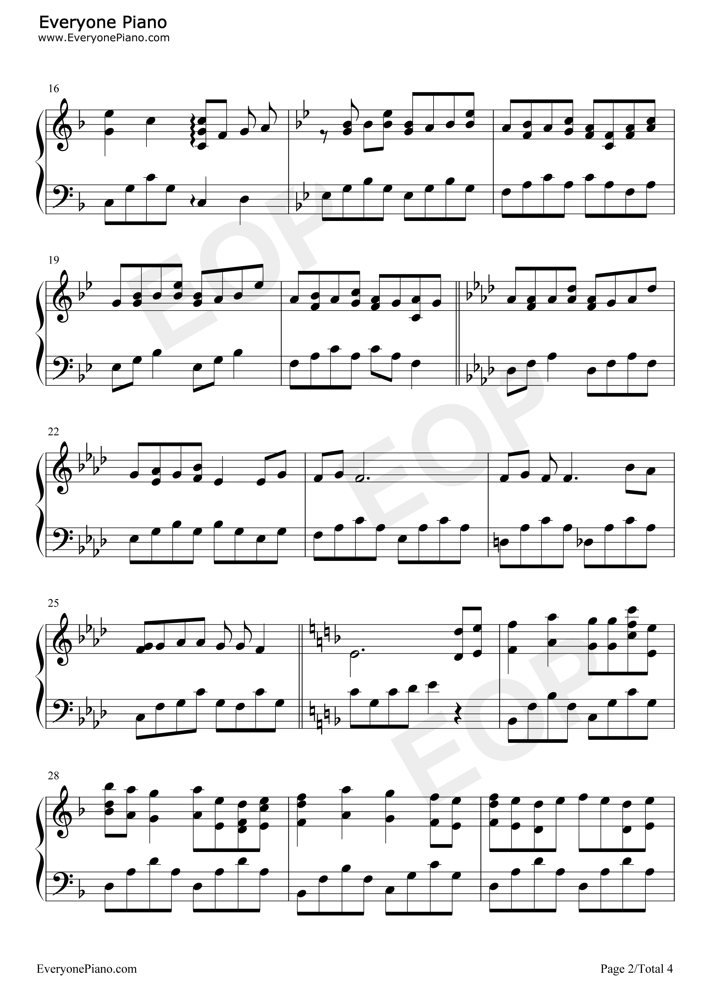 奏之曲钢琴谱_小林沙苗