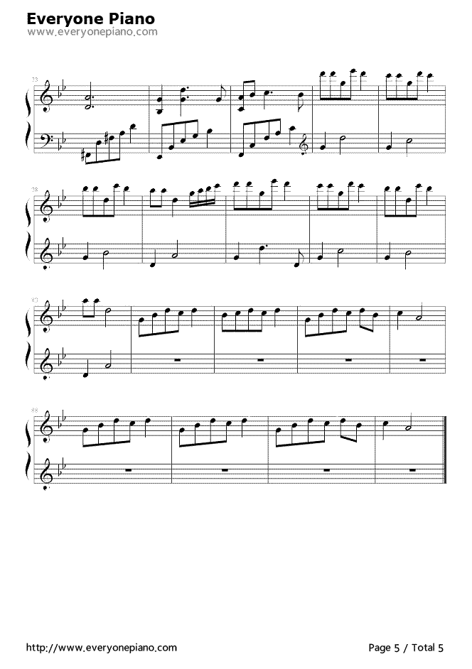 追梦人钢琴谱_神秘园