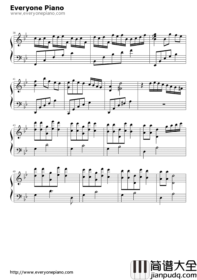 追梦人钢琴谱_神秘园