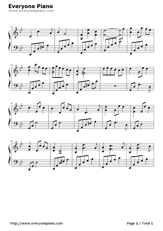 追梦人钢琴谱_神秘园