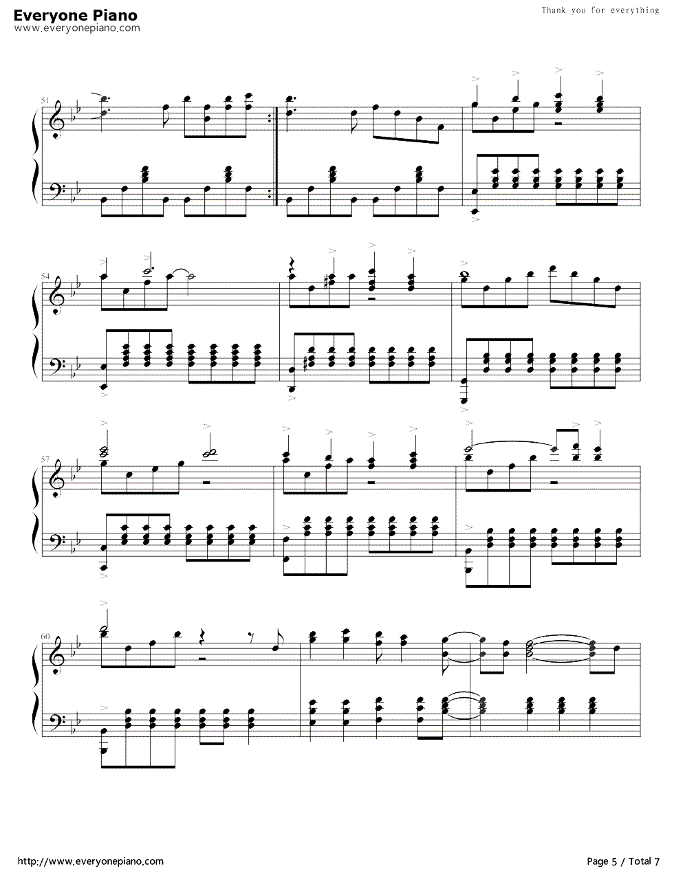 Thank_you_for_everything钢琴谱_岩田小百合