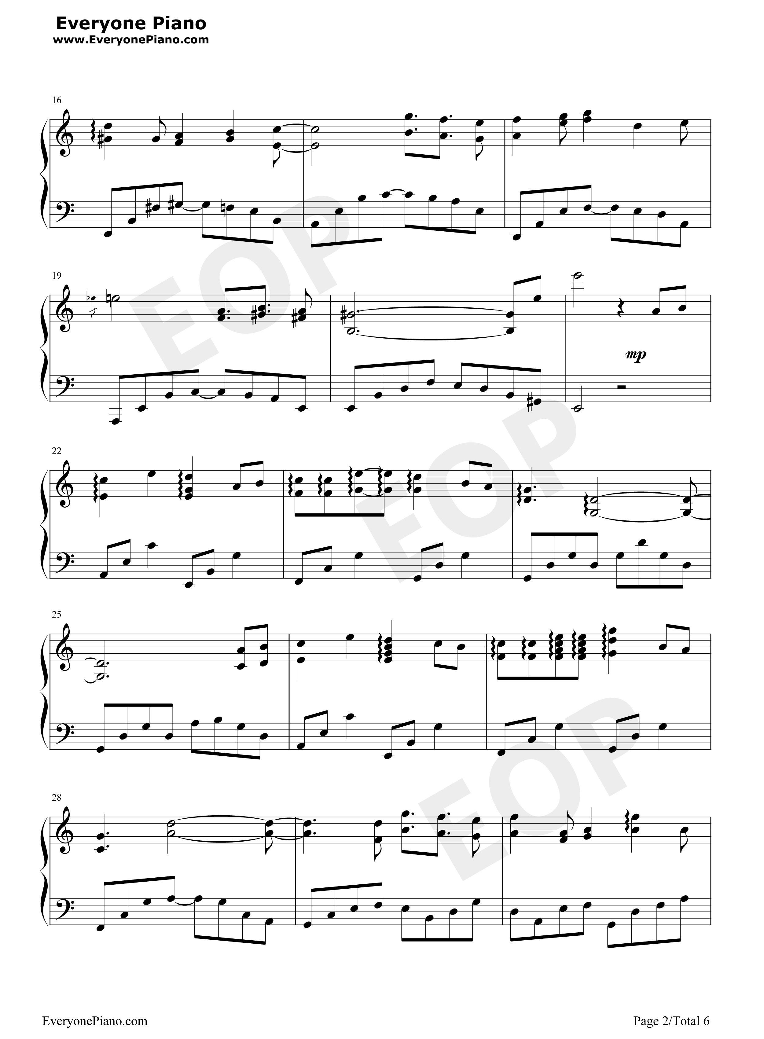 守候钢琴谱_徐冥蕾__心然