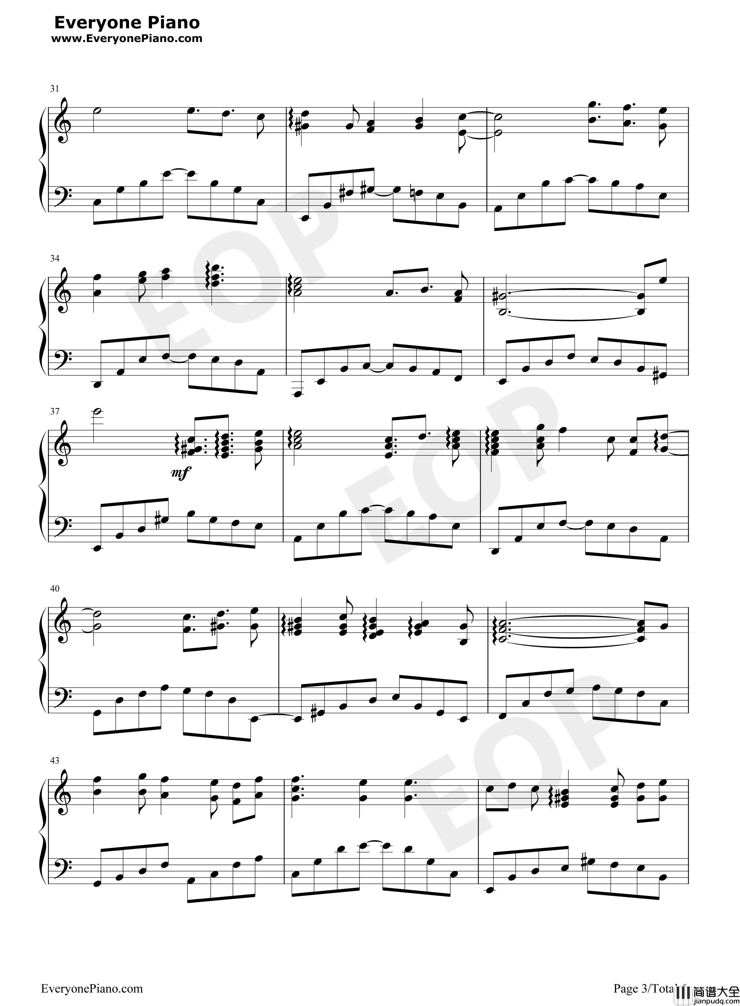 守候钢琴谱_徐冥蕾__心然