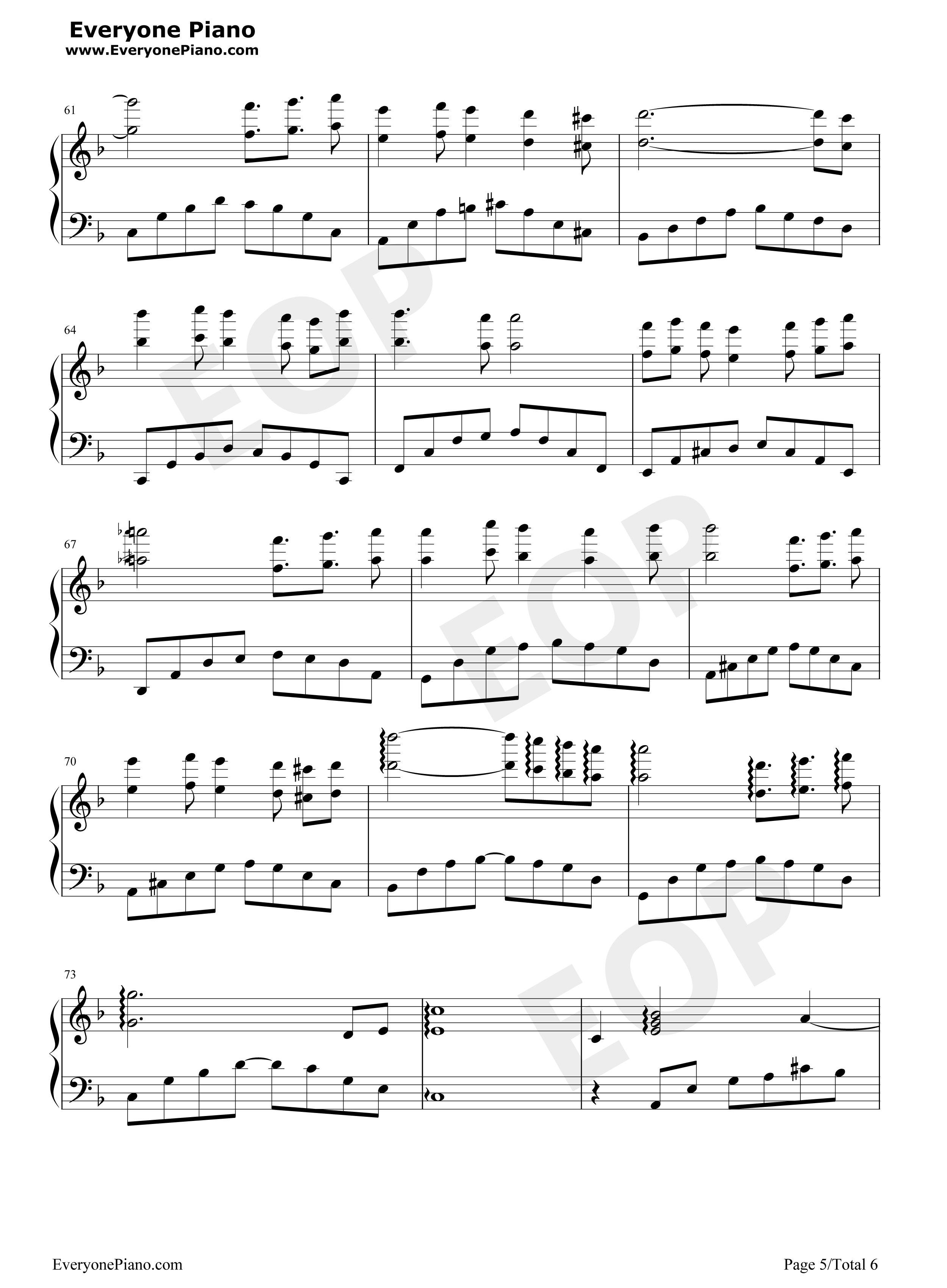 守候钢琴谱_徐冥蕾__心然