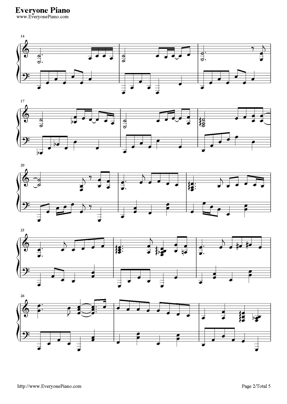 我可以钢琴谱_蔡旻佑