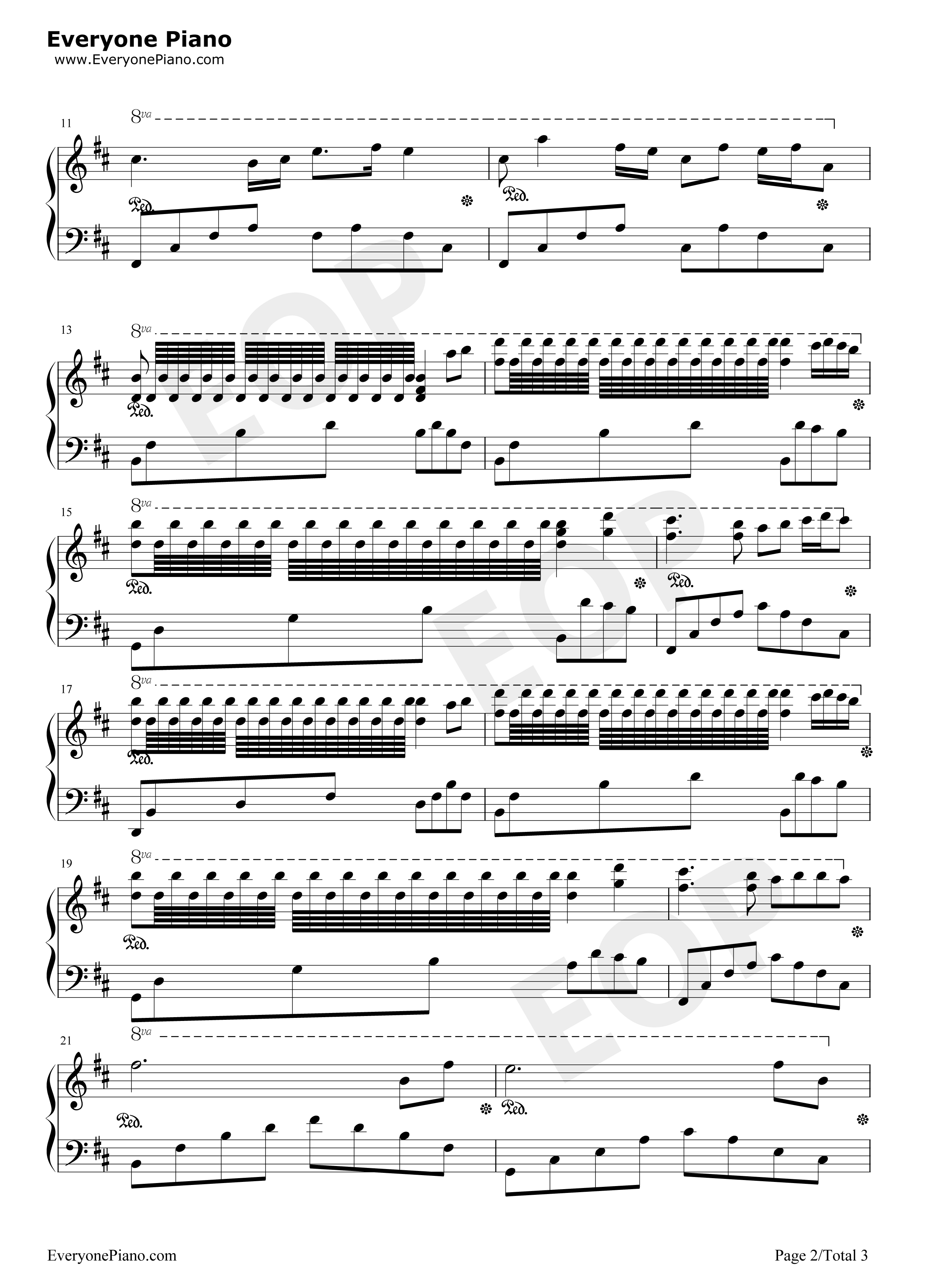 枉凝眉钢琴谱_陈力