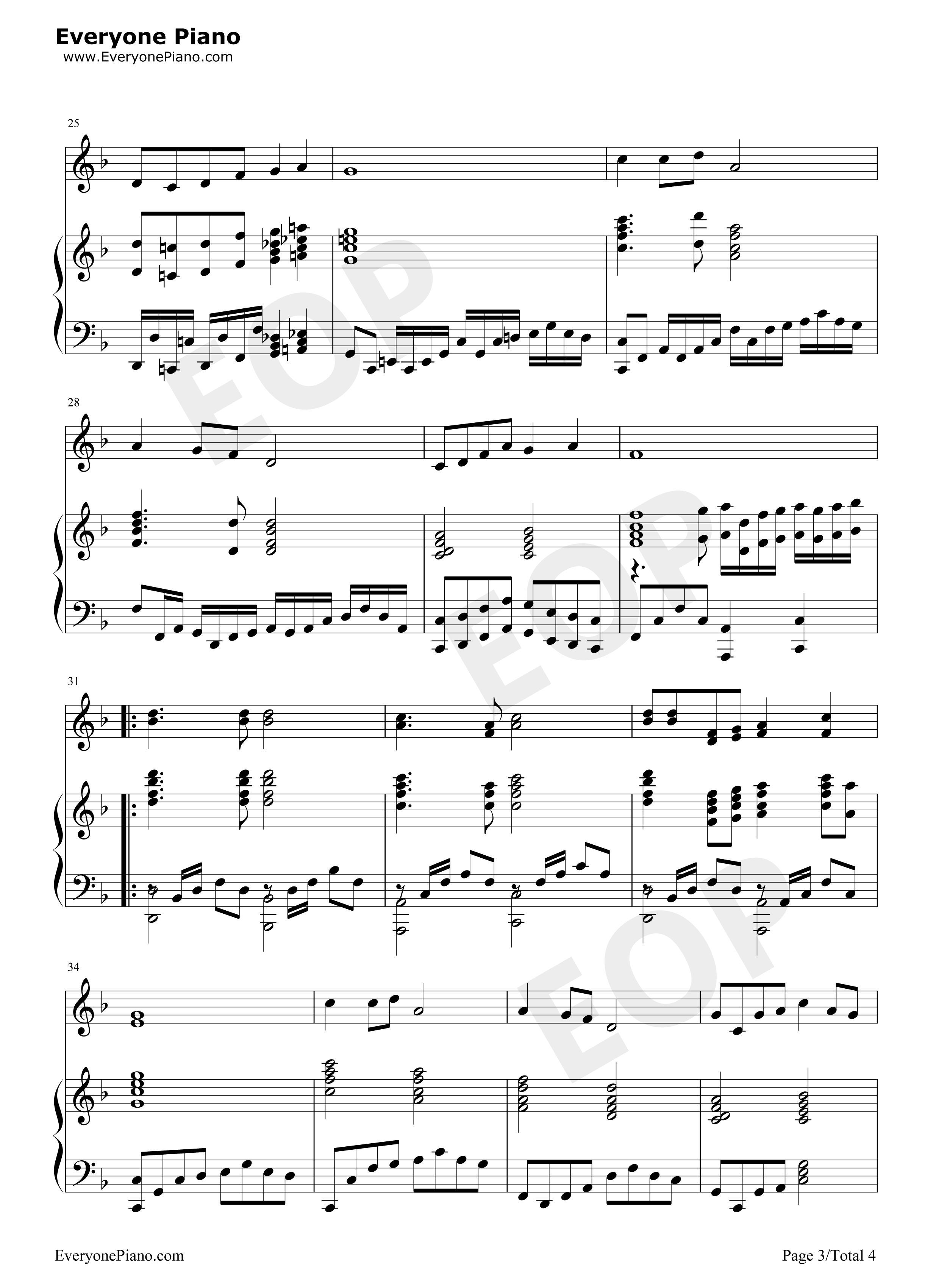 卢沟谣钢琴谱_李明圣