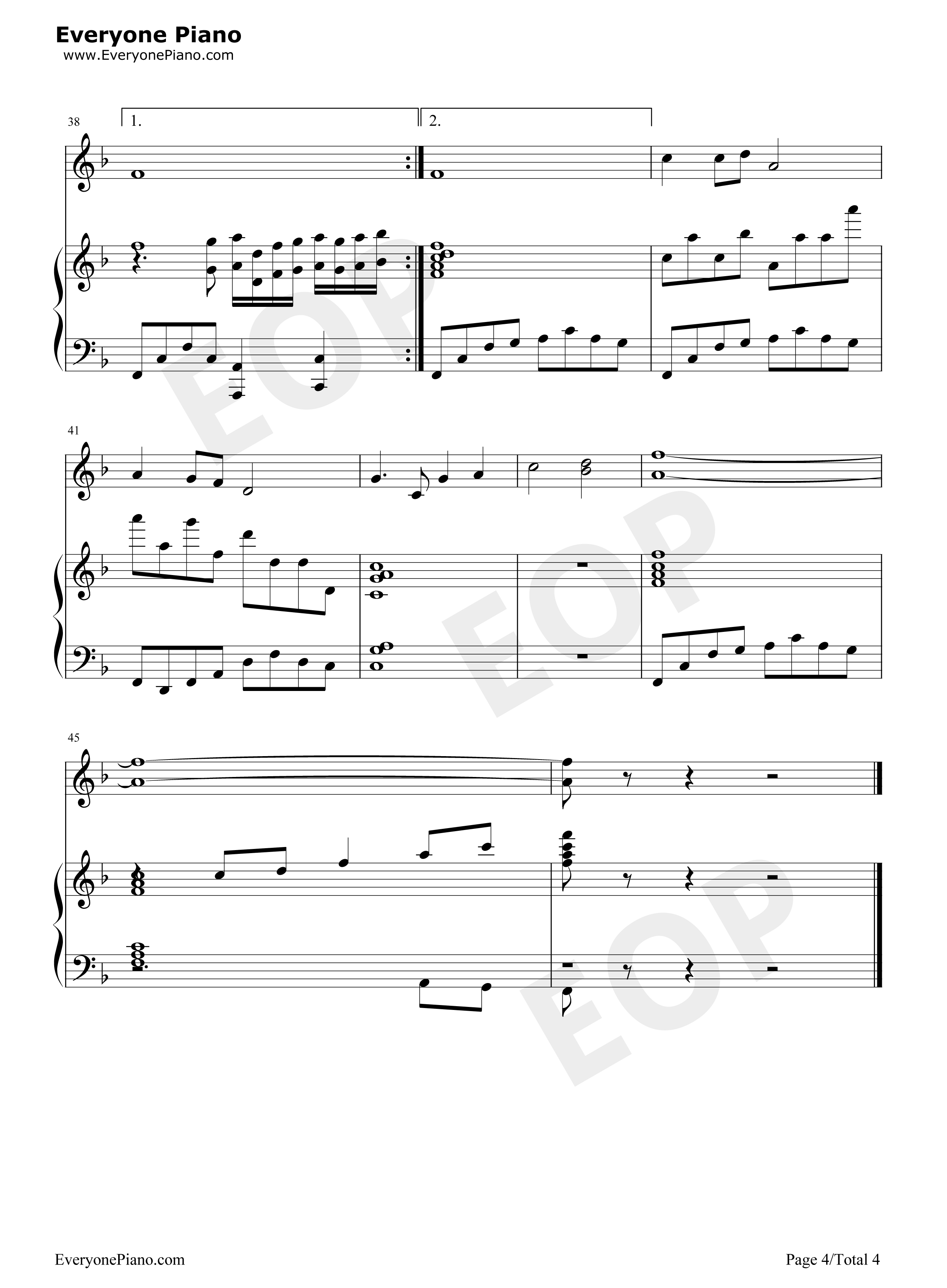 卢沟谣钢琴谱_李明圣