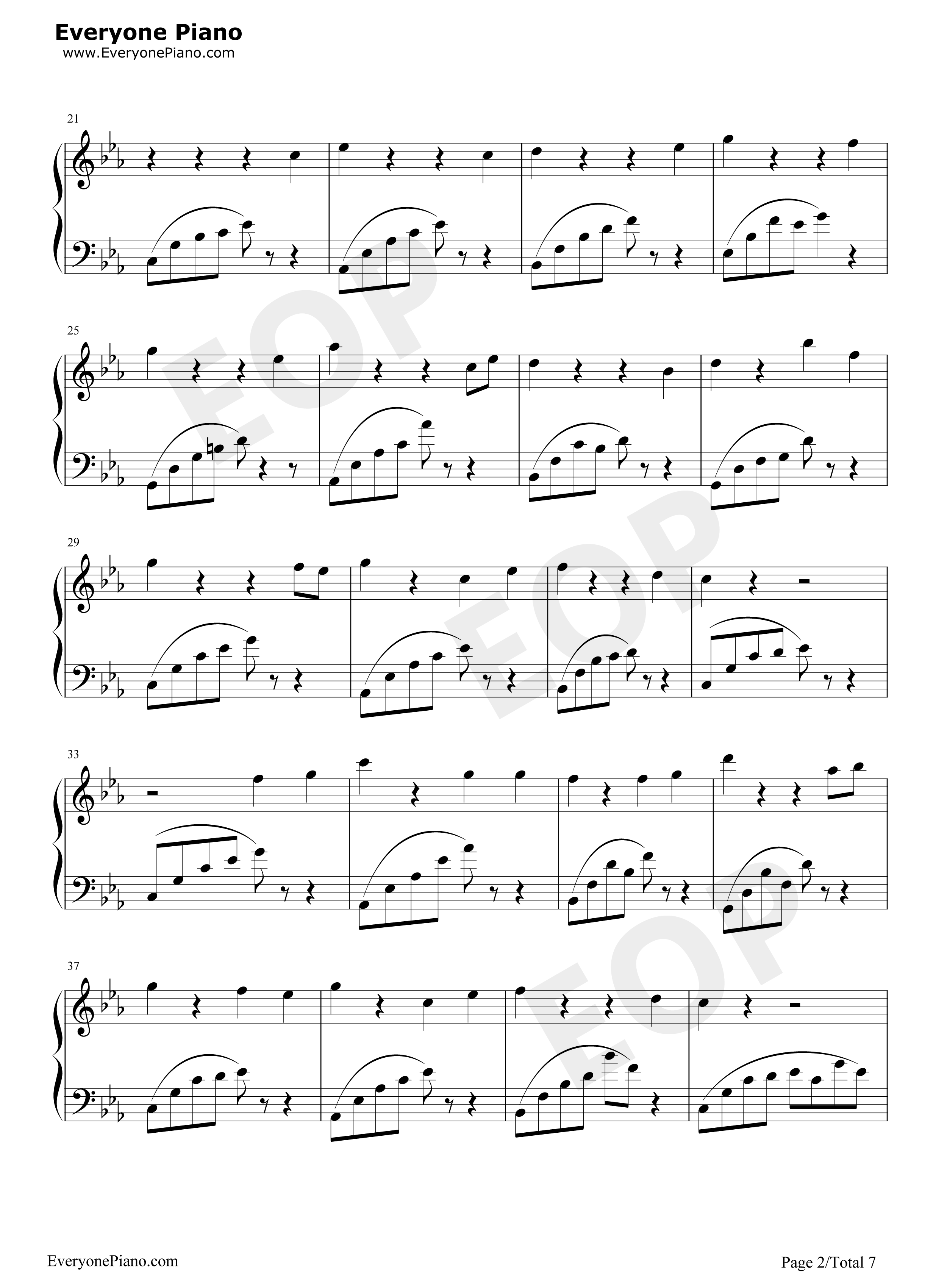 黑白的格调（1）川止于海钢琴谱_桃子