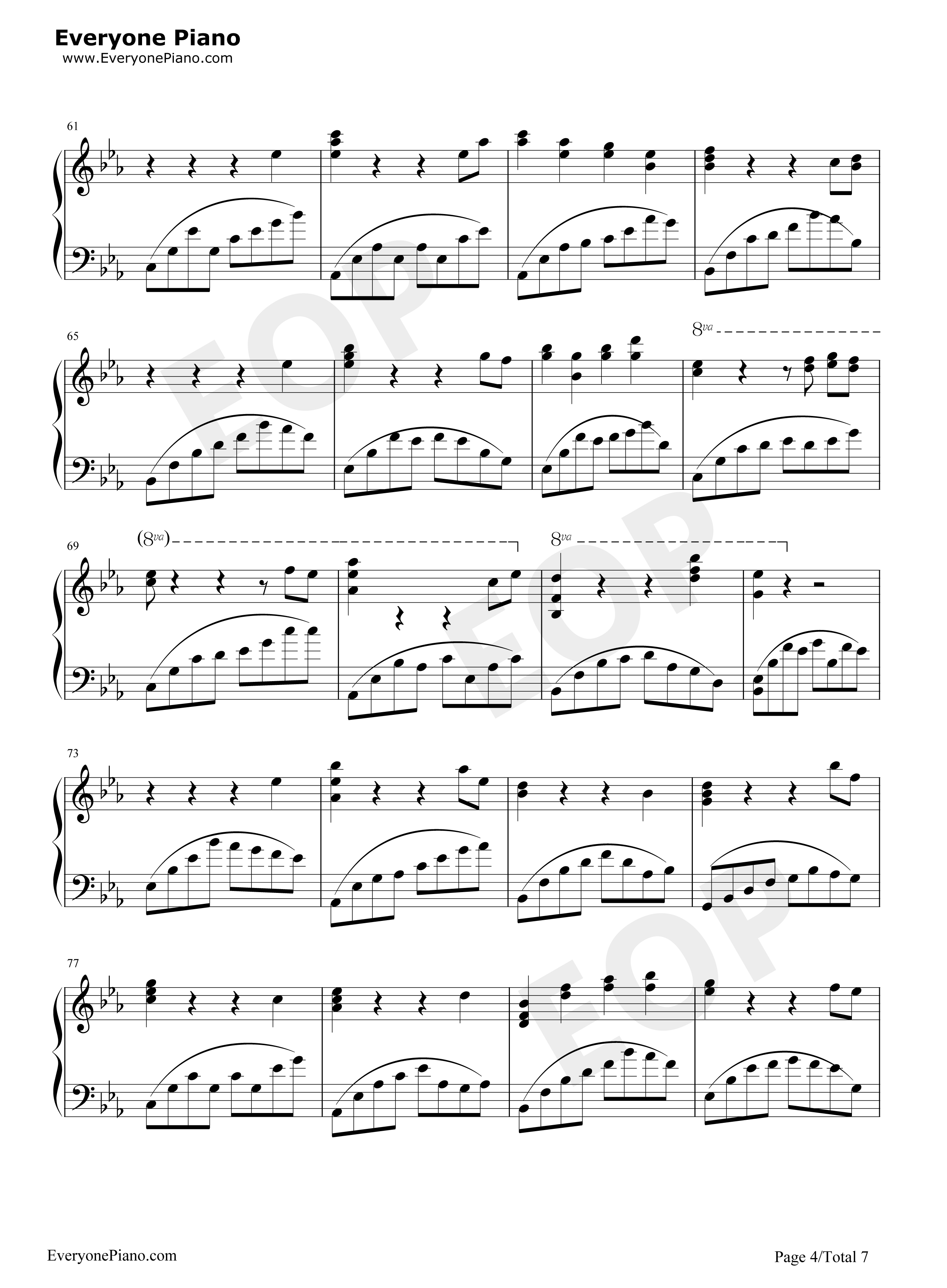 黑白的格调（1）川止于海钢琴谱_桃子