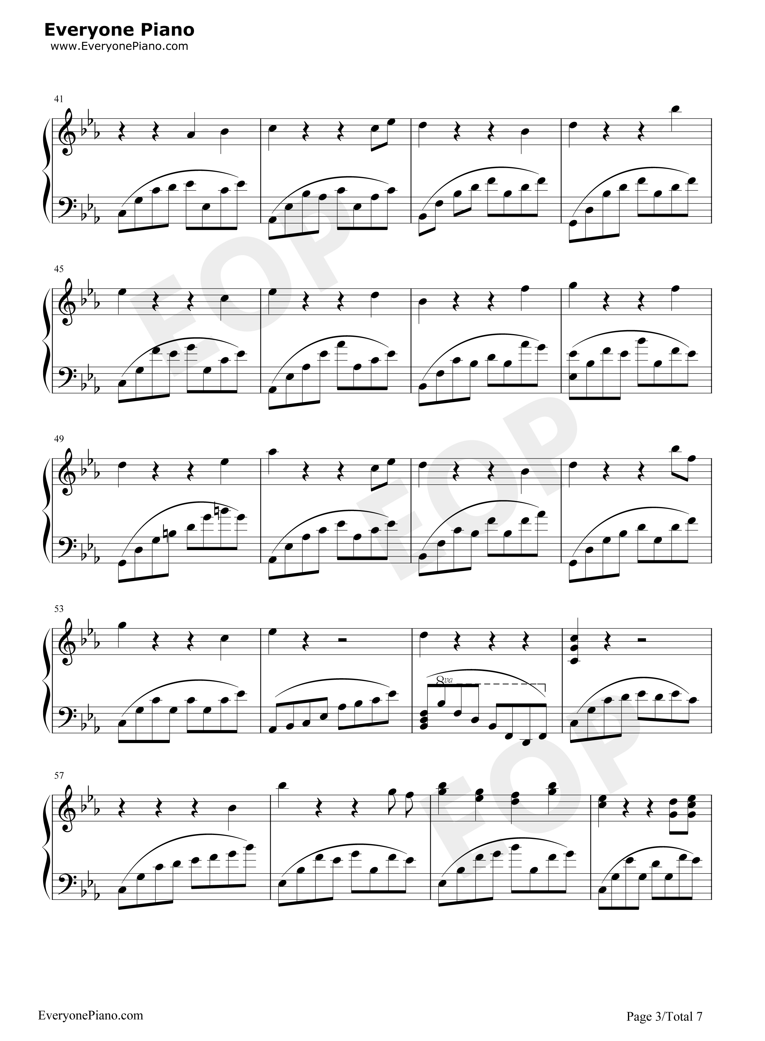 黑白的格调（1）川止于海钢琴谱_桃子