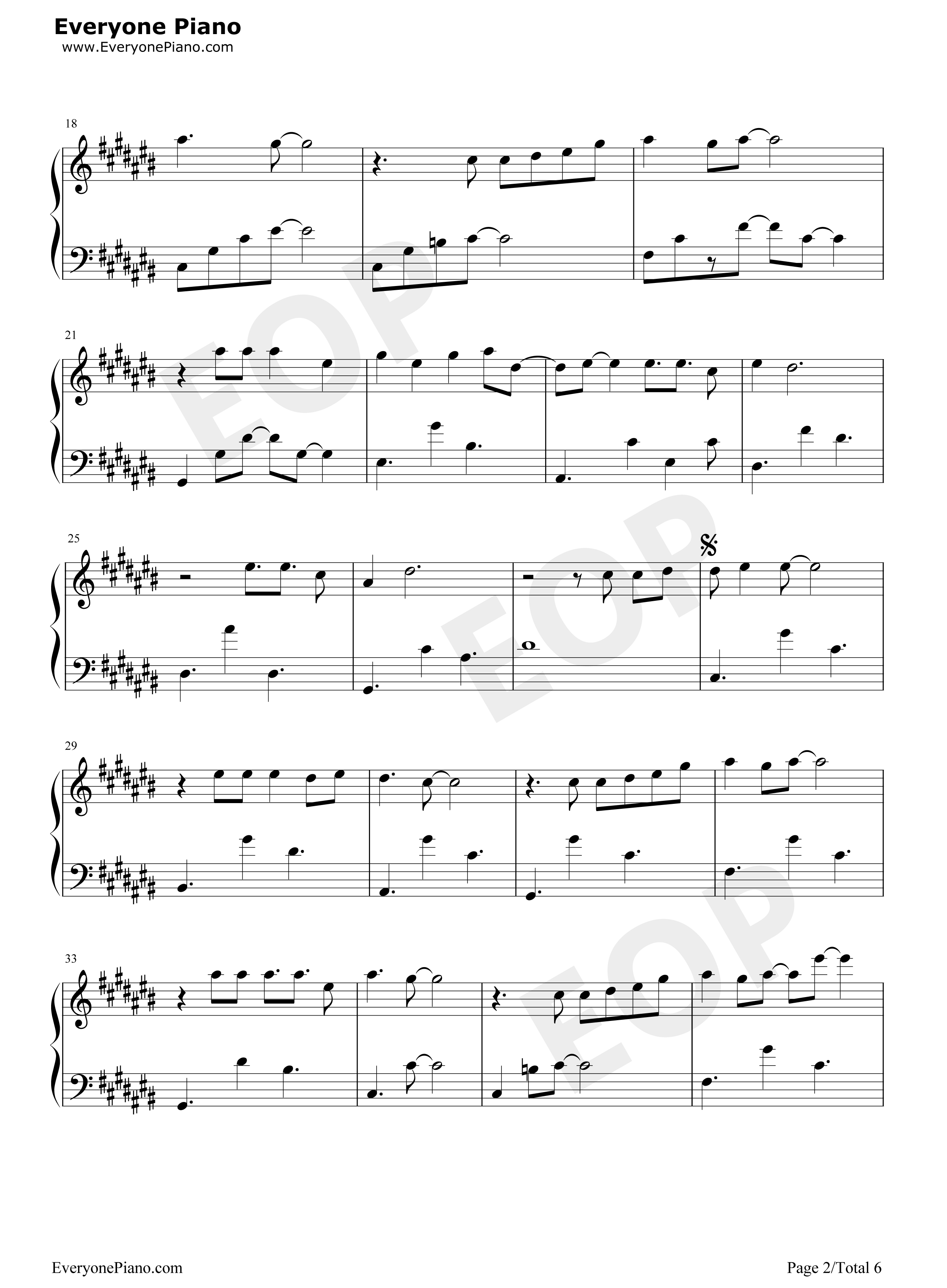 幻听钢琴谱_许嵩