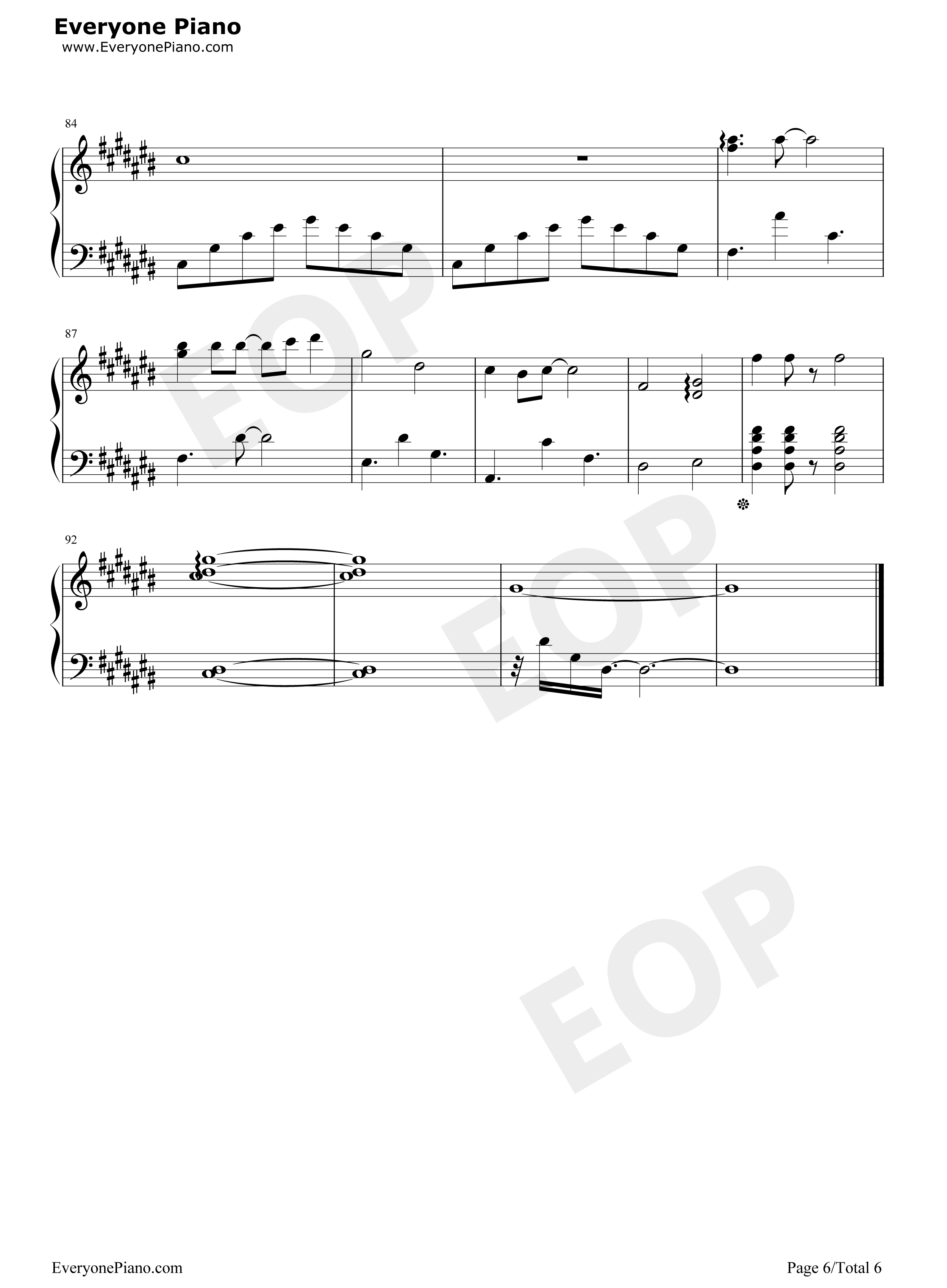 幻听钢琴谱_许嵩