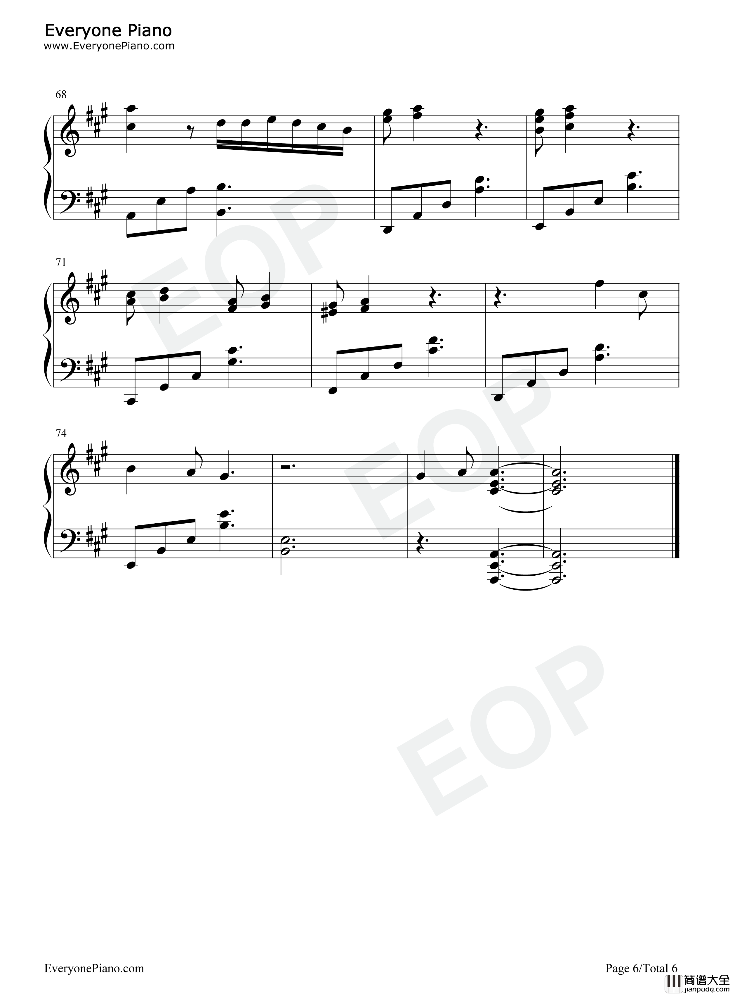 Pale_Blue钢琴谱_米津玄师