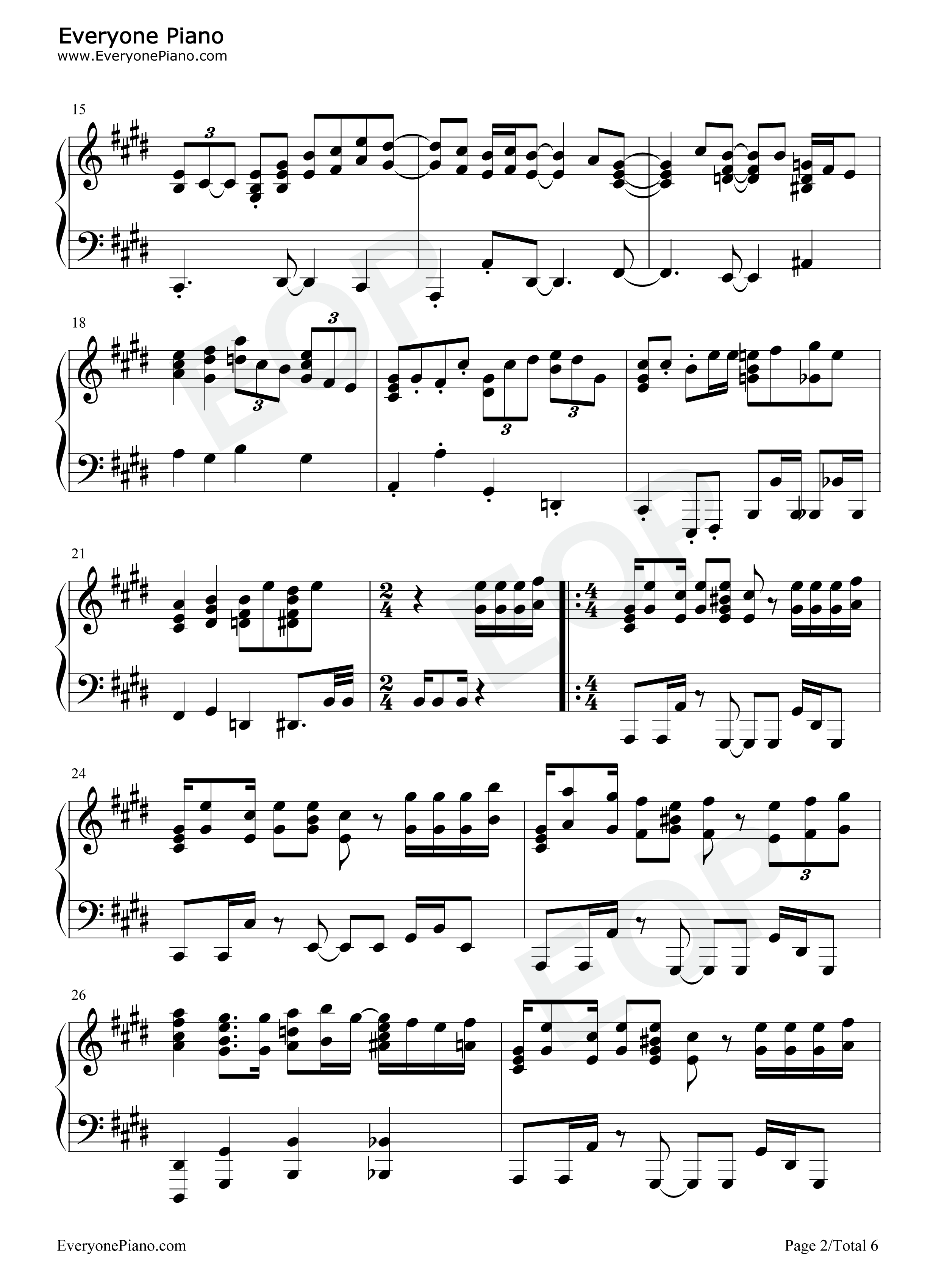 喜劇钢琴谱_星野源