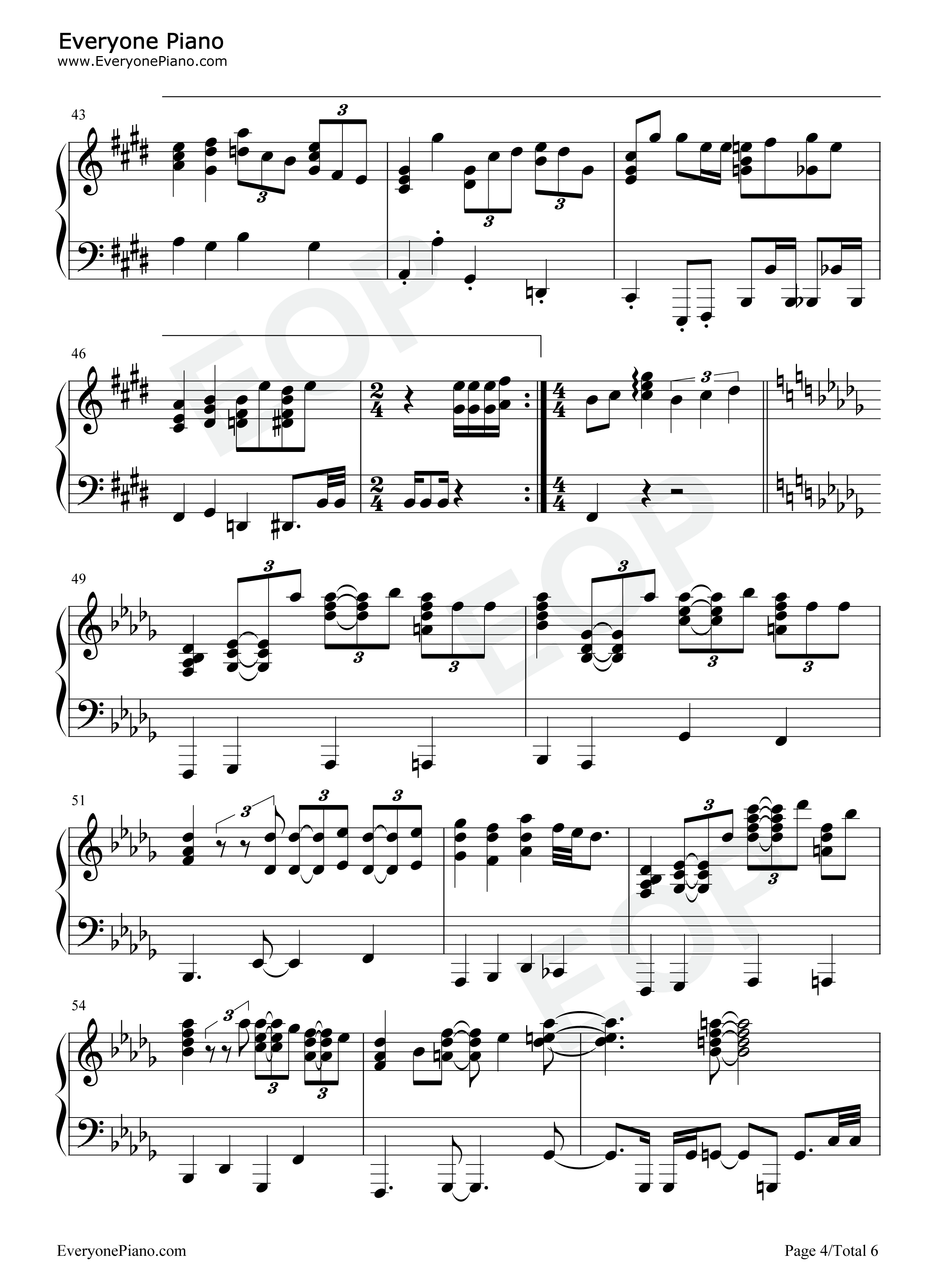 喜劇钢琴谱_星野源