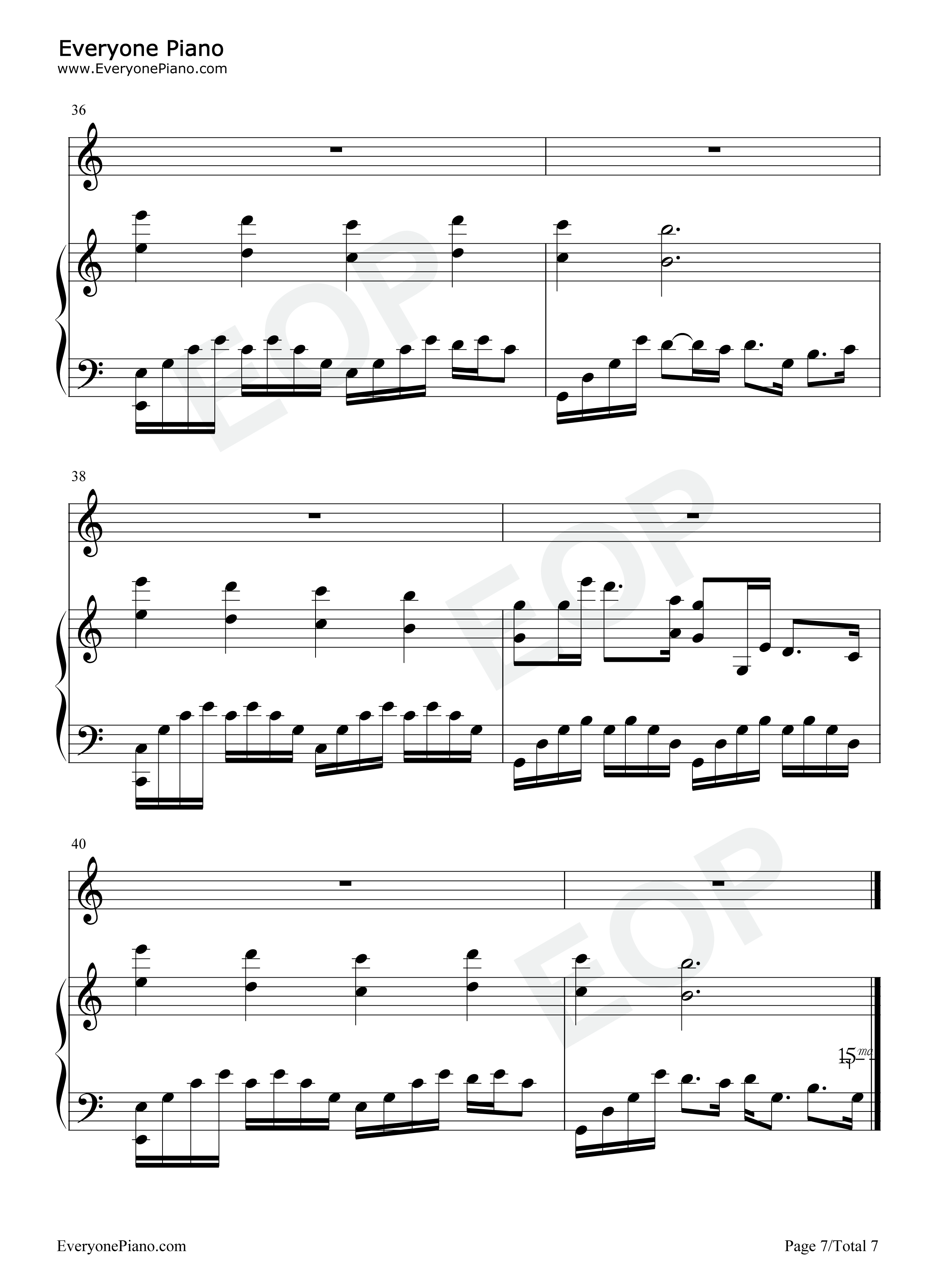 园游会钢琴谱_周杰伦