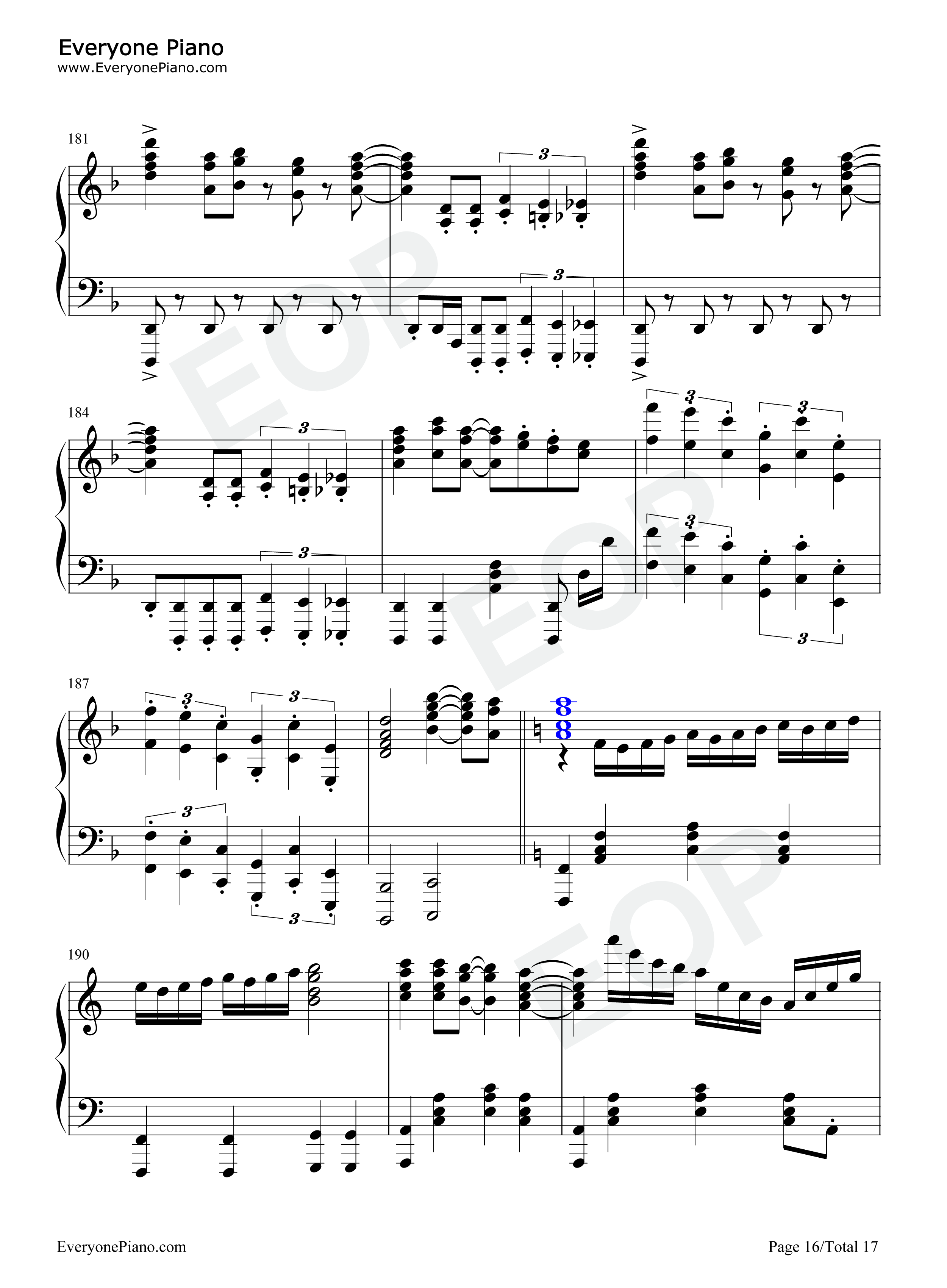 OveR钢琴谱_富田美忧