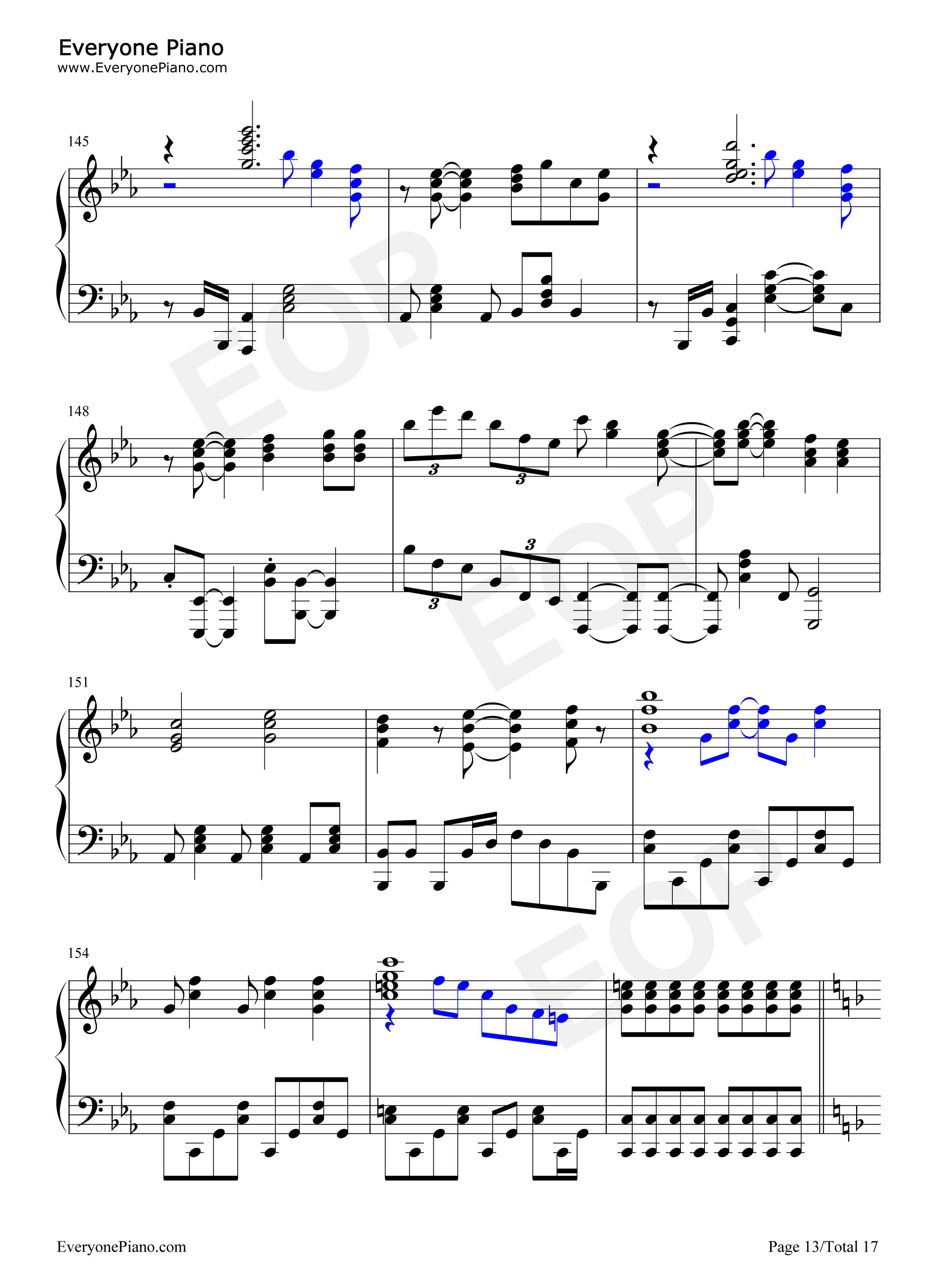 OveR钢琴谱_富田美忧