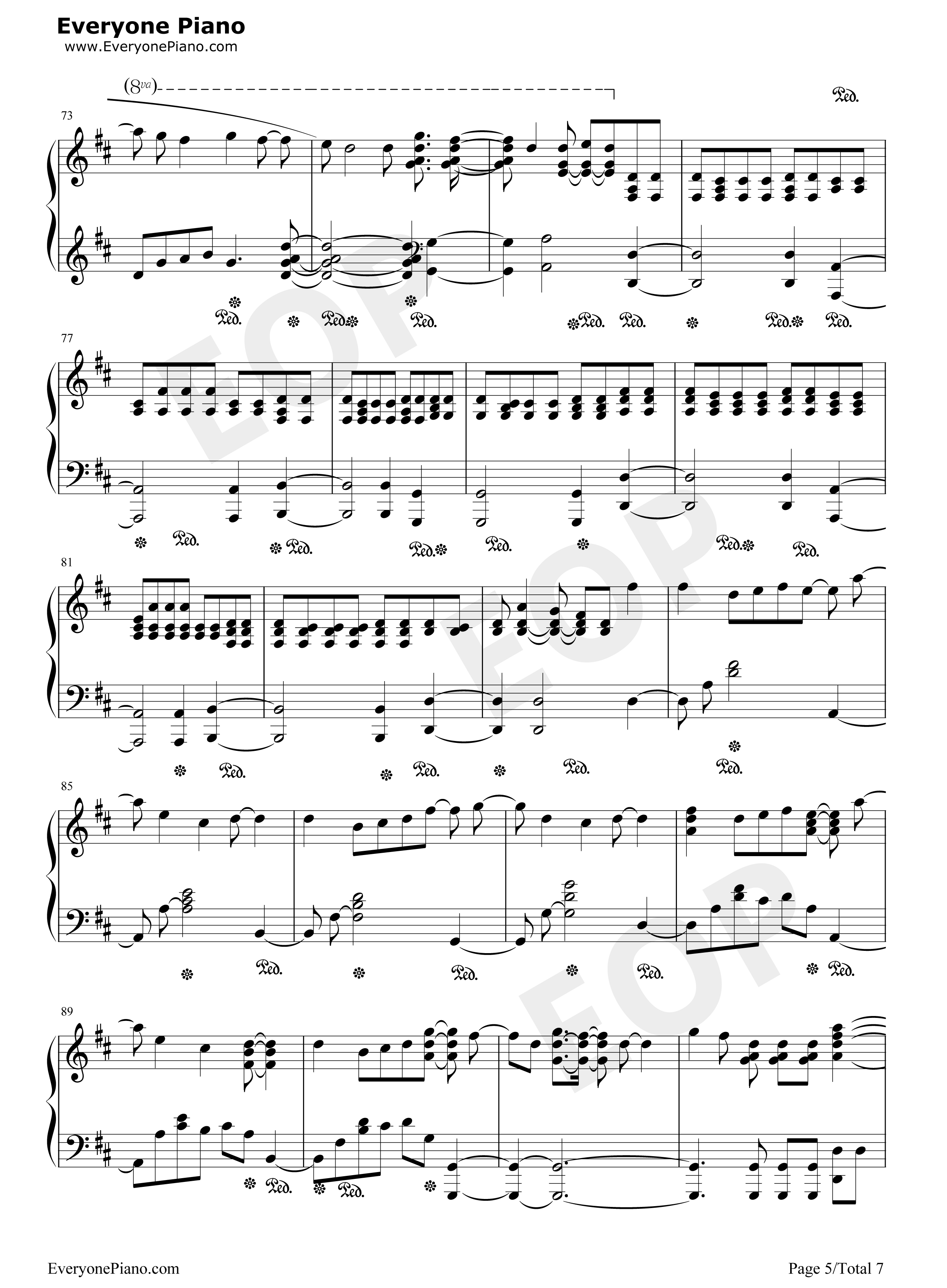 ほうき星钢琴谱_ユンナ