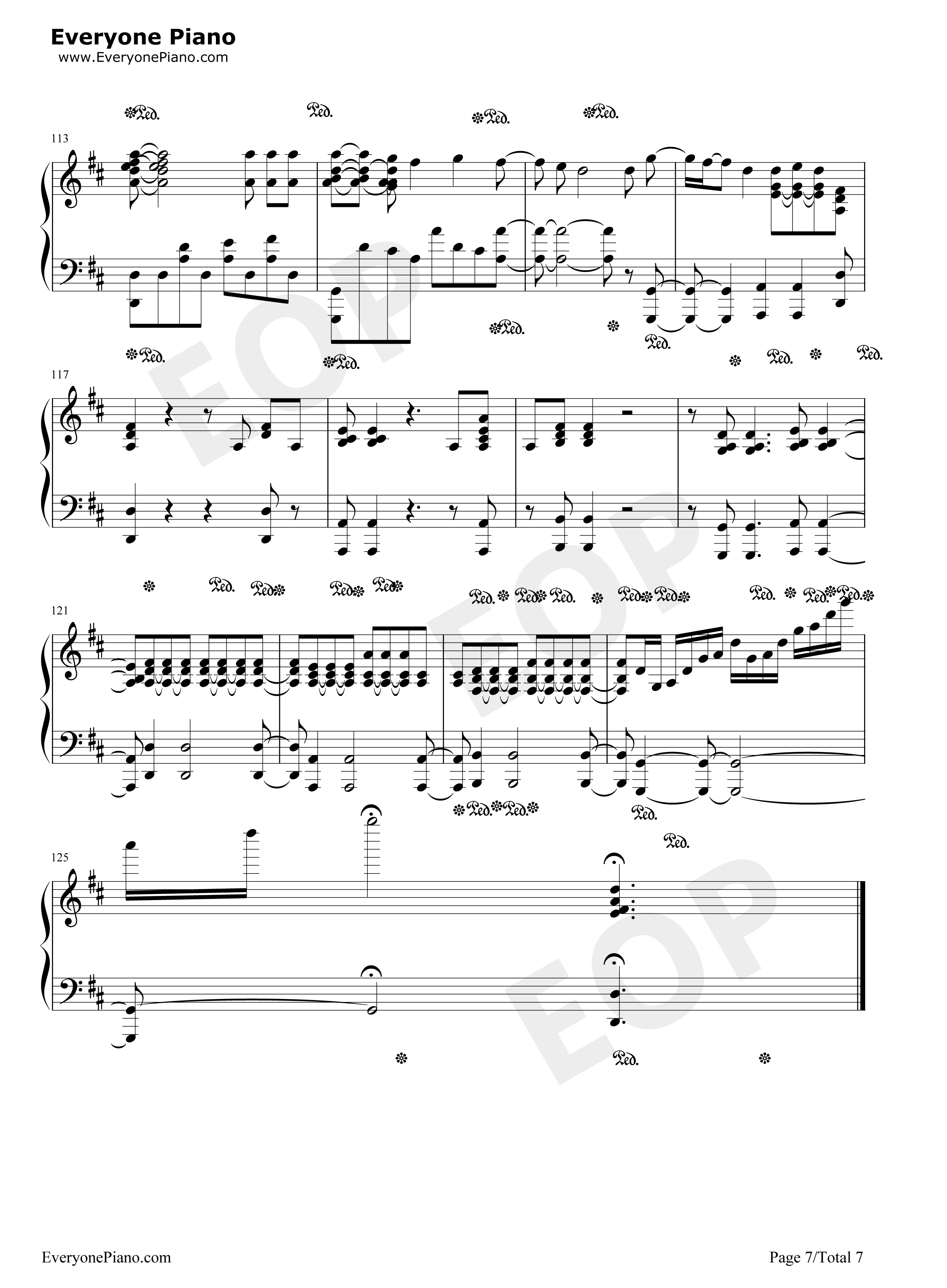 ほうき星钢琴谱_ユンナ