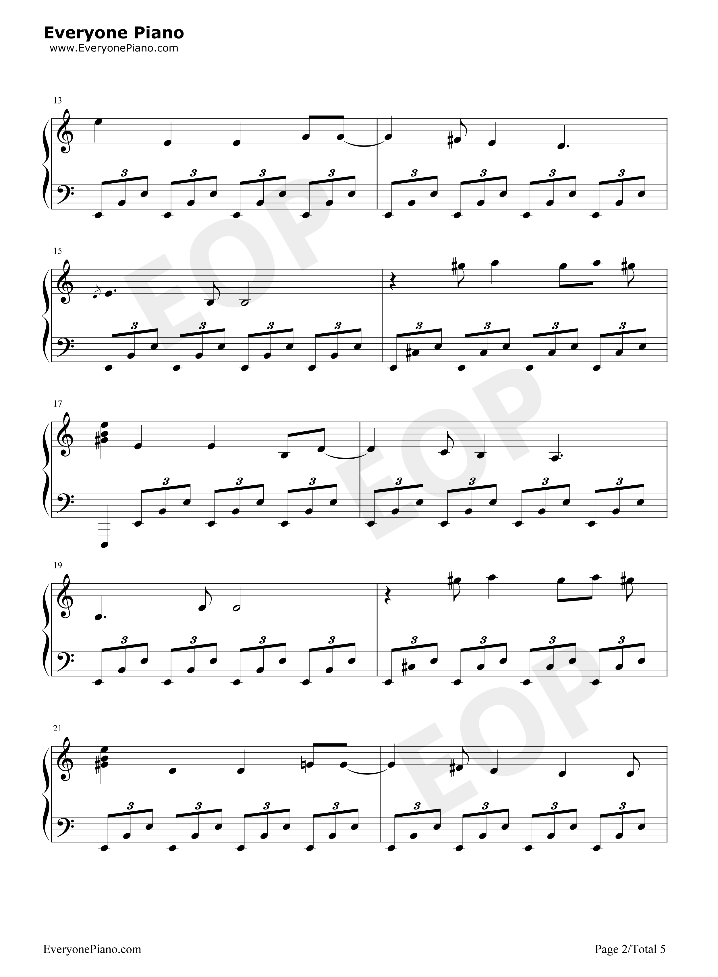 God_only_knows第三幕_钢琴谱_ELISA