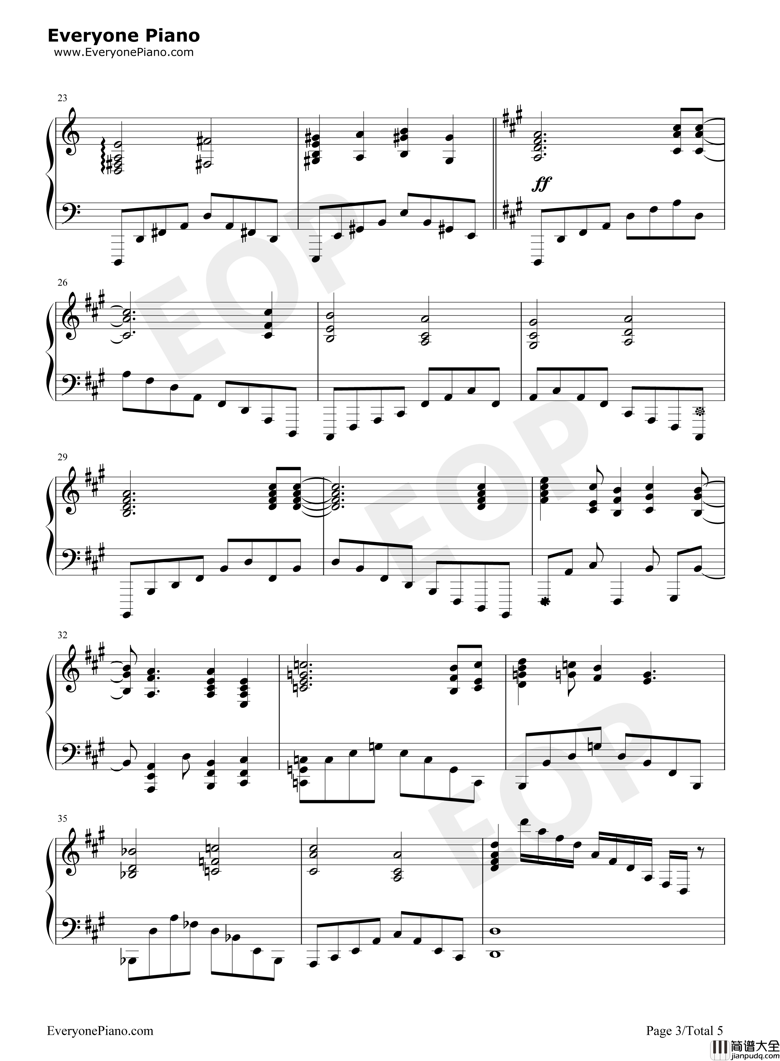 God_only_knows第三幕_钢琴谱_ELISA