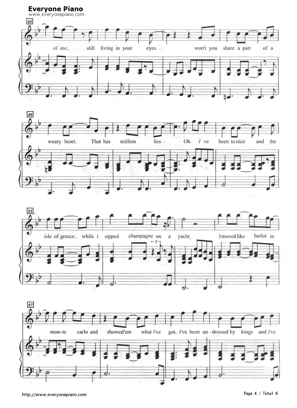 I've_Never_Been_To_Me独奏版钢琴谱_S.H.E