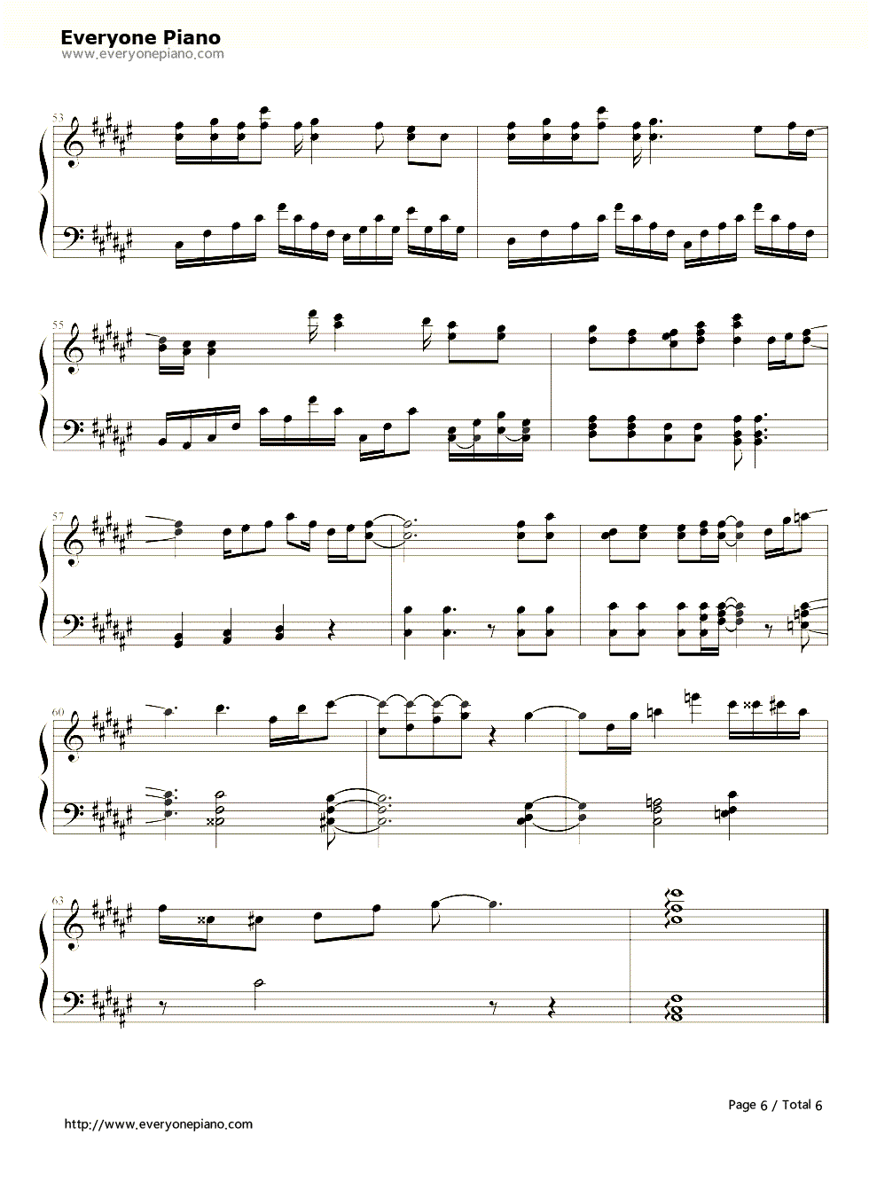 白金钢琴谱_坂本真绫