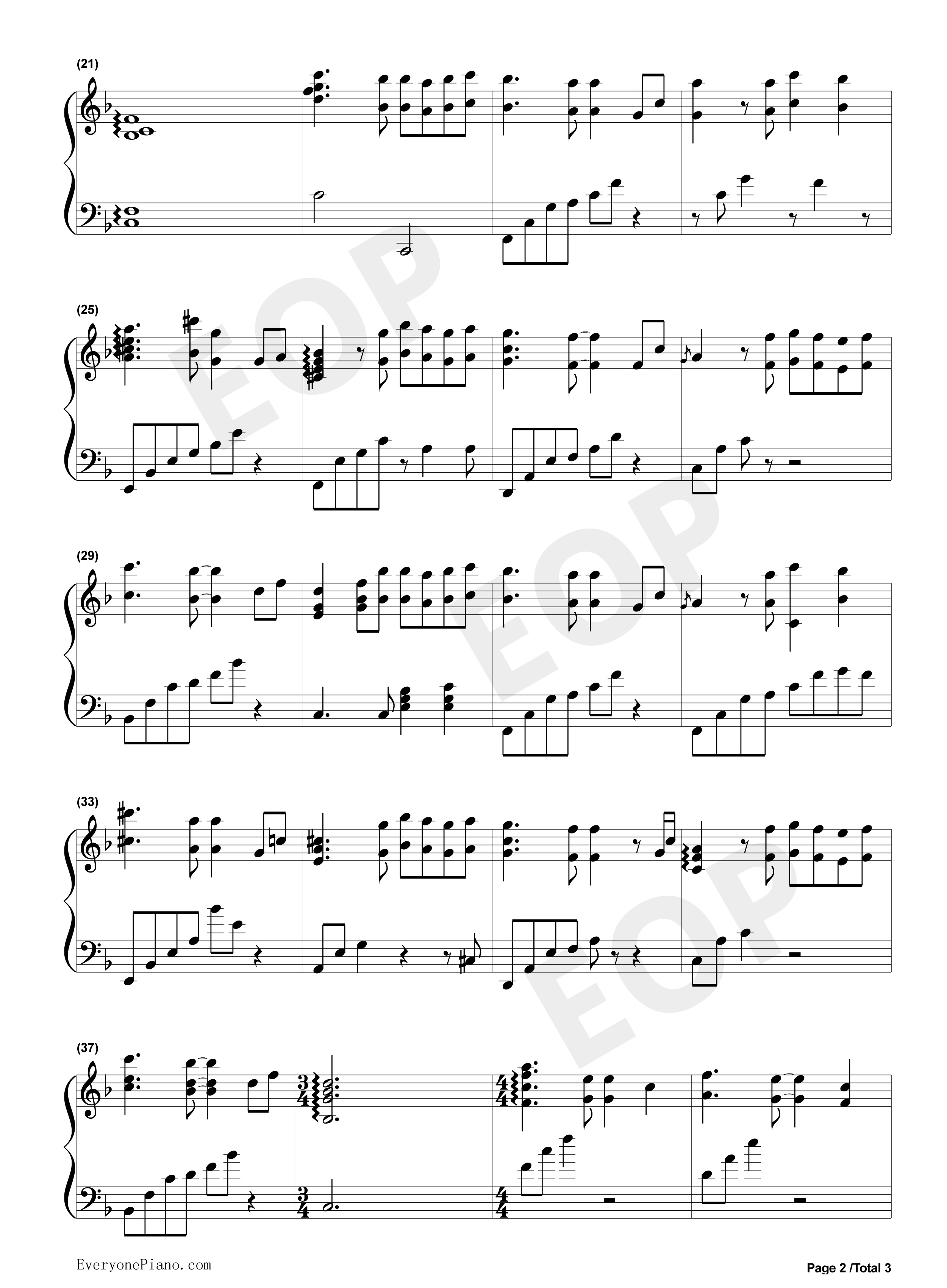 Nana's_Theme钢琴谱_未知