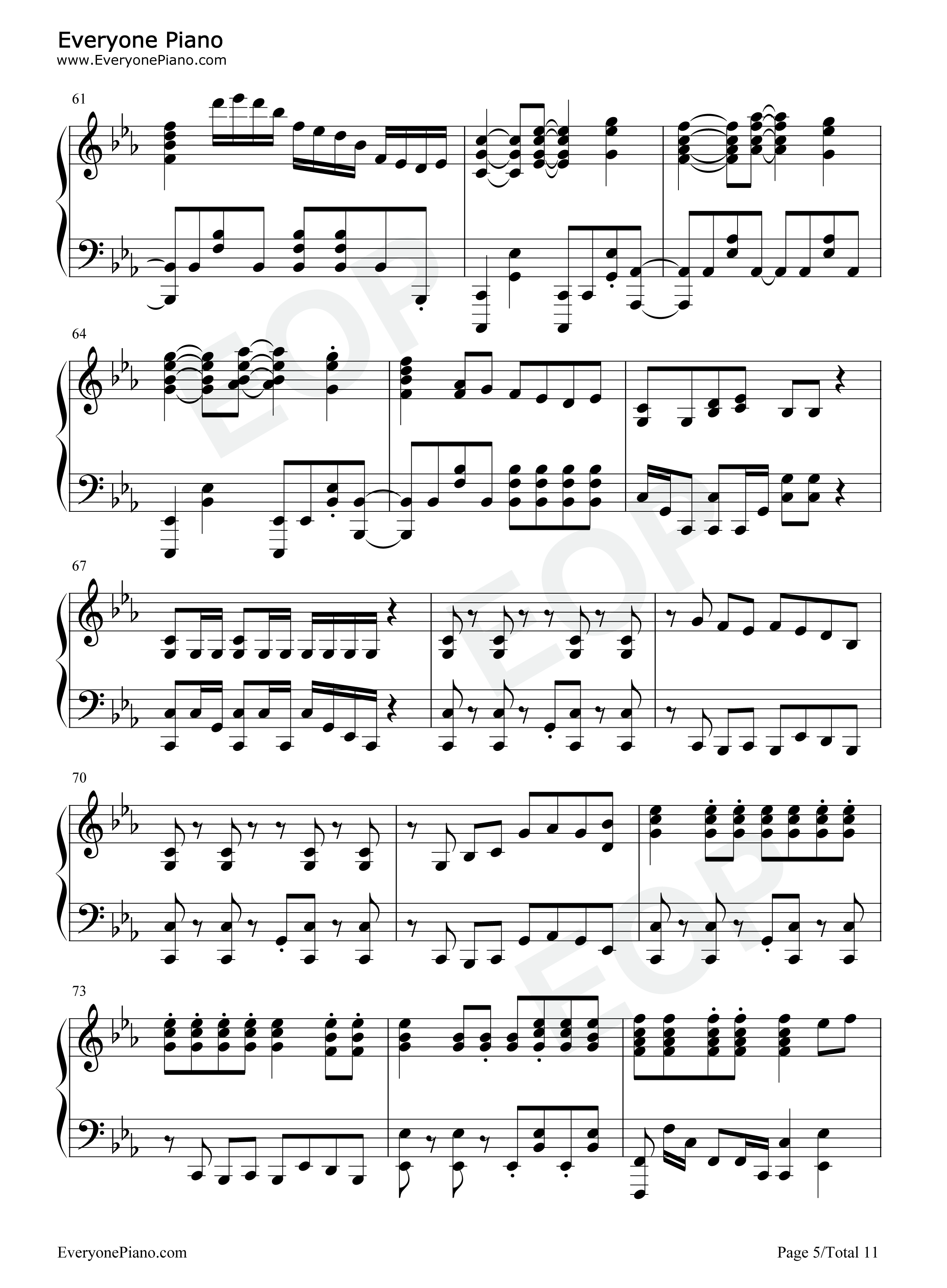 Bring_Back钢琴谱_MADKID