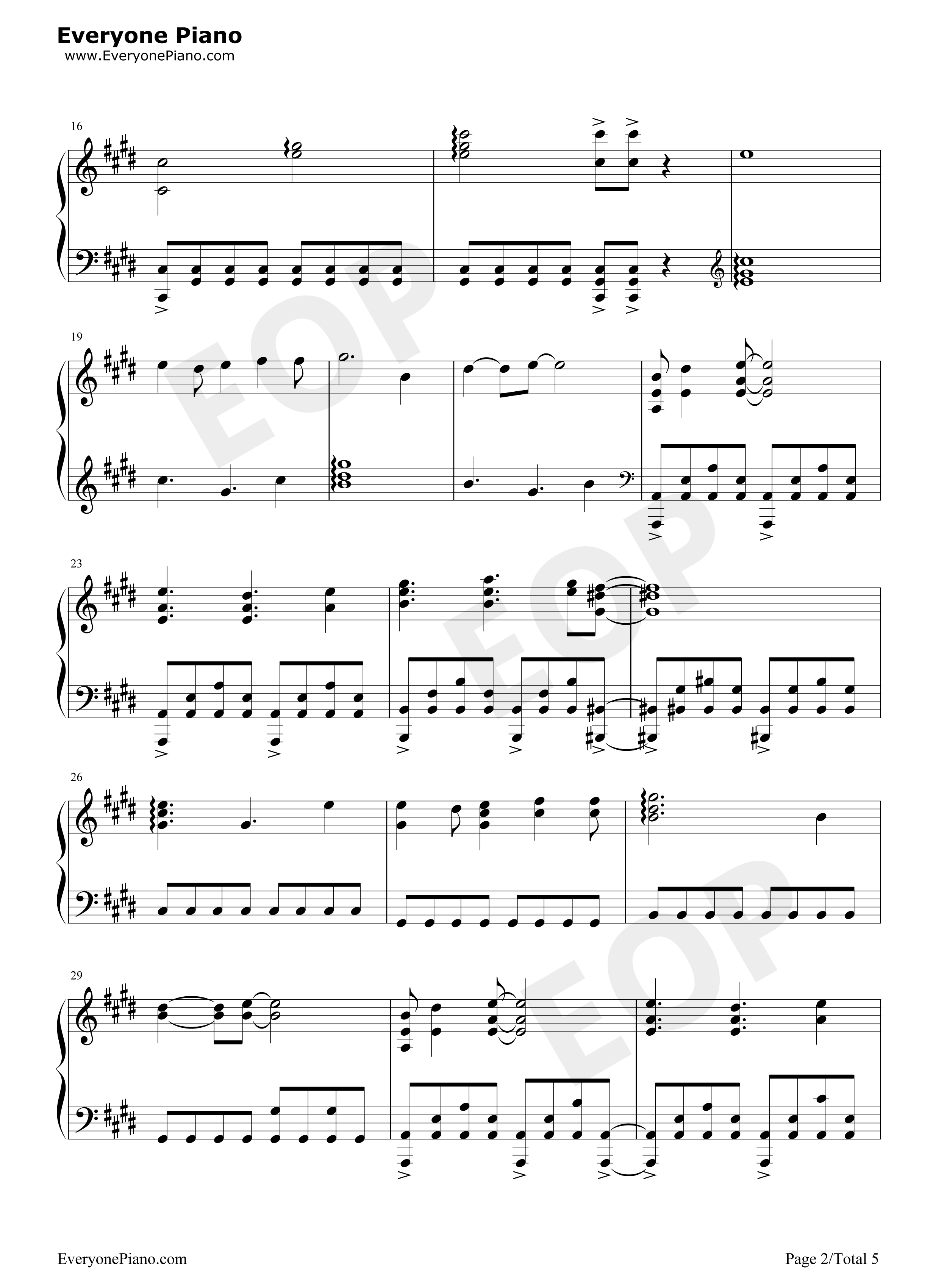 INNOCENCE钢琴谱_蓝井艾露