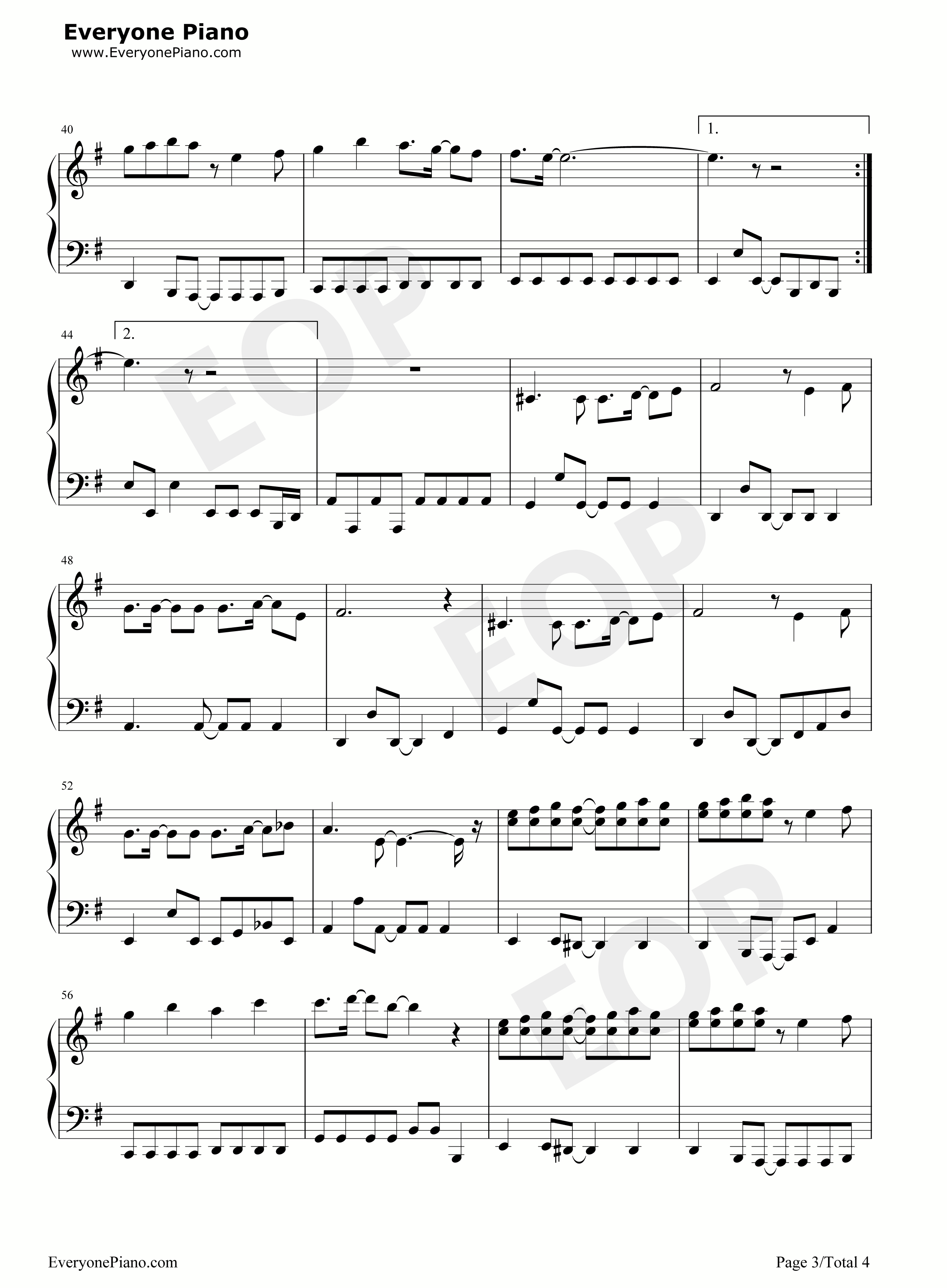 願い事ひとつだけ钢琴谱_小松未歩