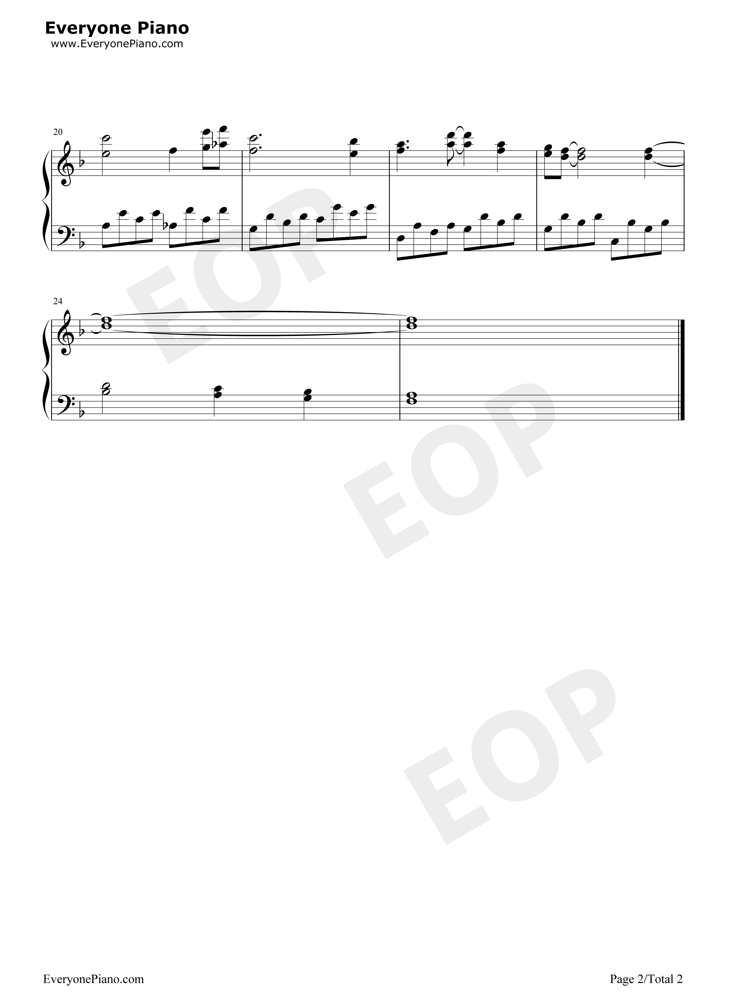 Nukumori_no_Kioku钢琴谱_Cardcaptor_Sakura