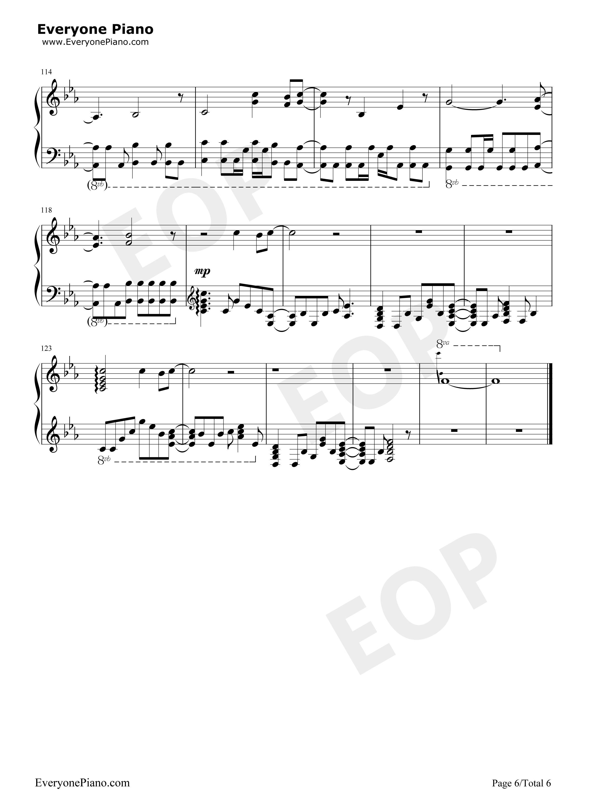 fallen_down钢琴谱_イカロス（早见沙织）