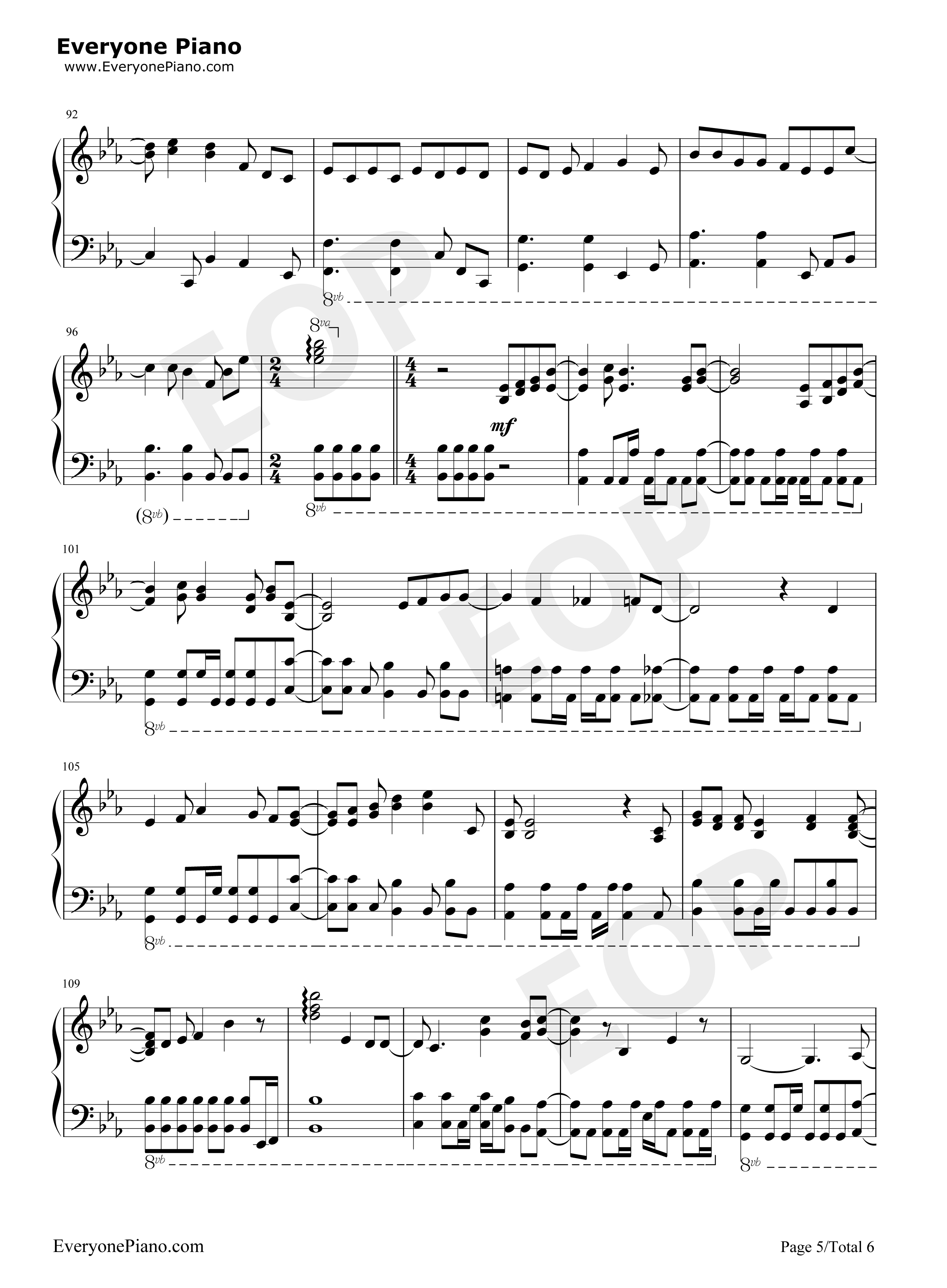 fallen_down钢琴谱_イカロス（早见沙织）