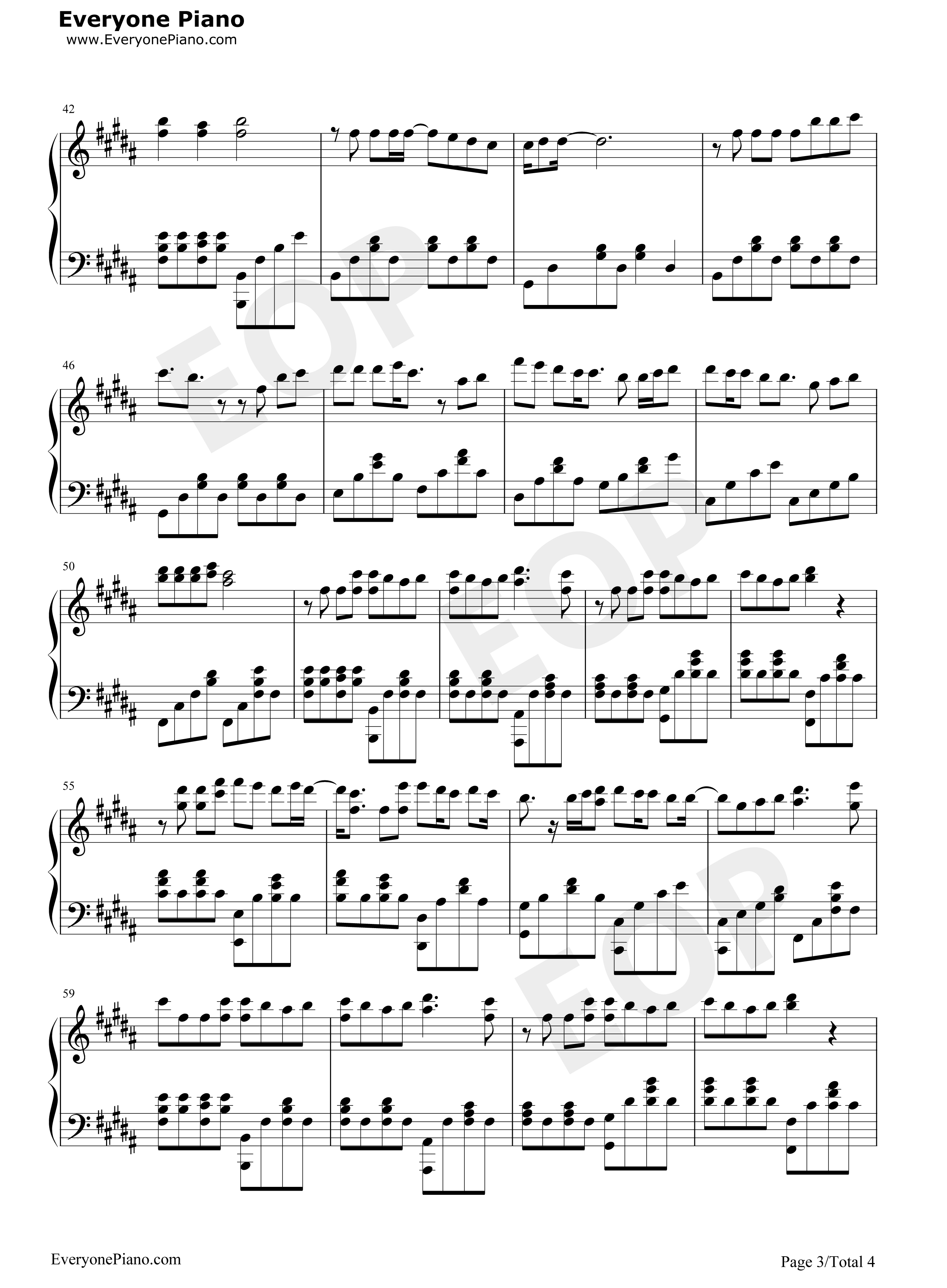 再痛也没关系钢琴谱_陈势安