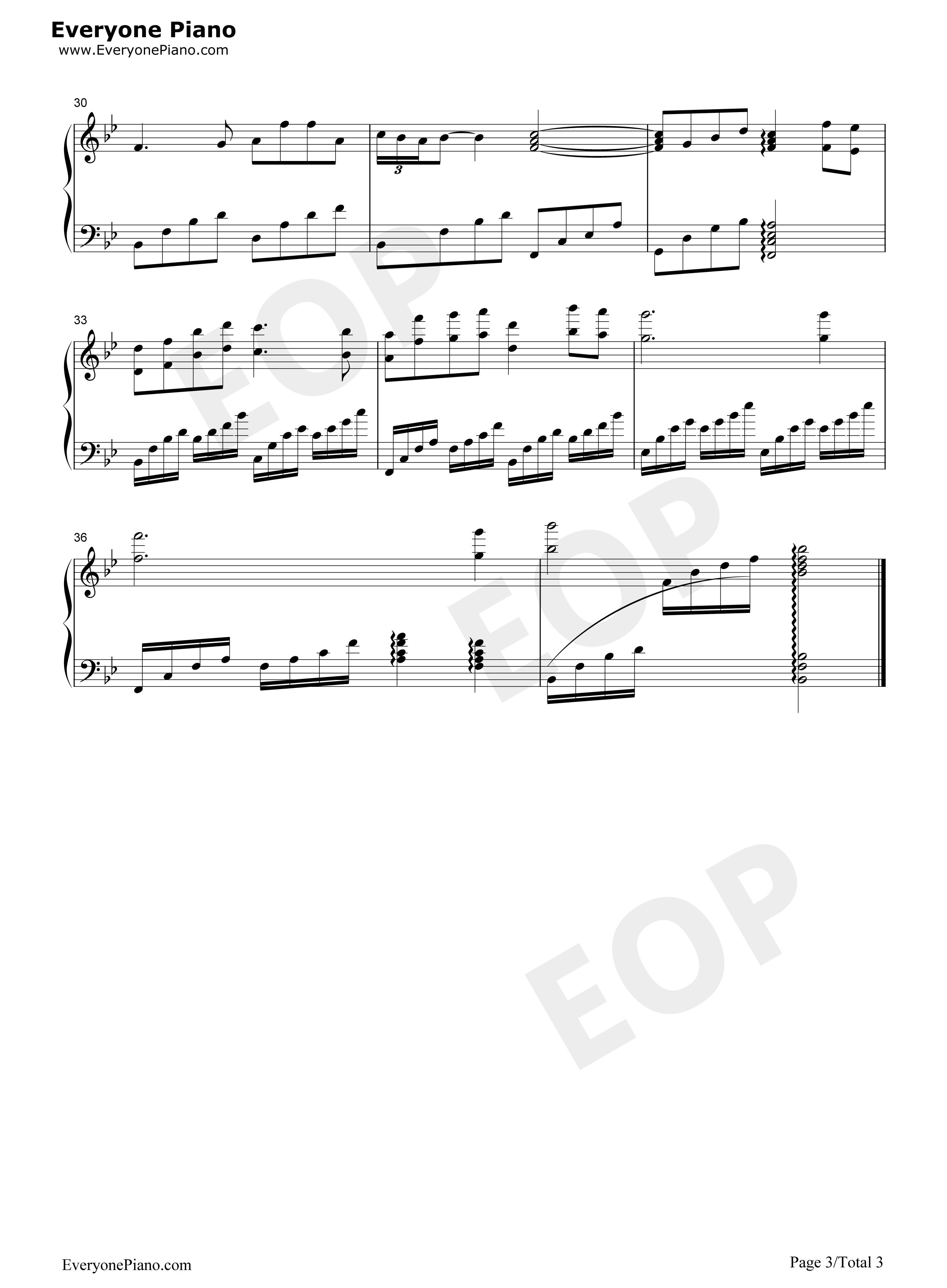 激情燃烧的岁月背景音乐钢琴谱_未知