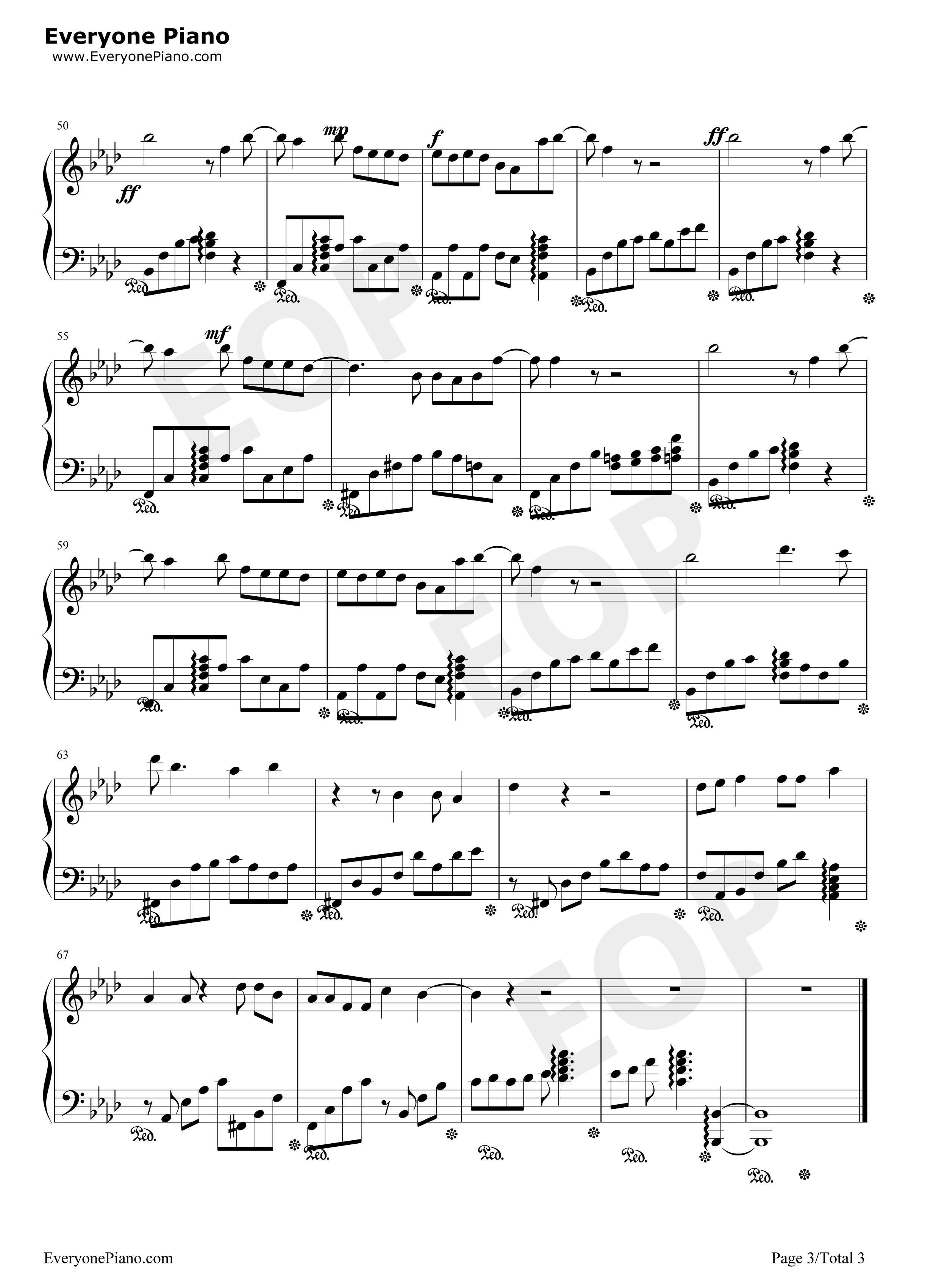 月光唯美版钢琴谱_胡彦斌