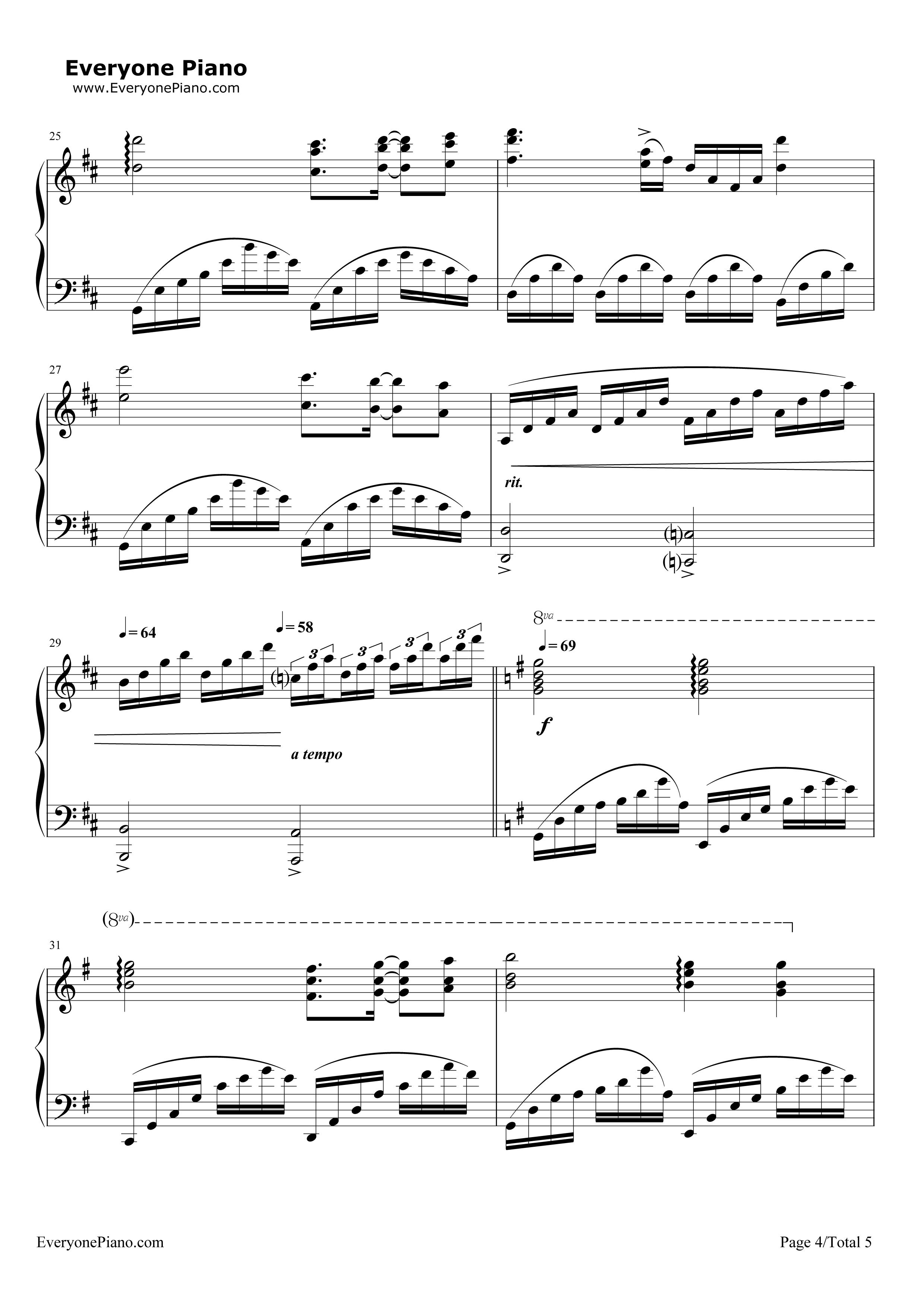 Beyond_The_Sea(拉梅尔)钢琴谱_理查德克莱德曼