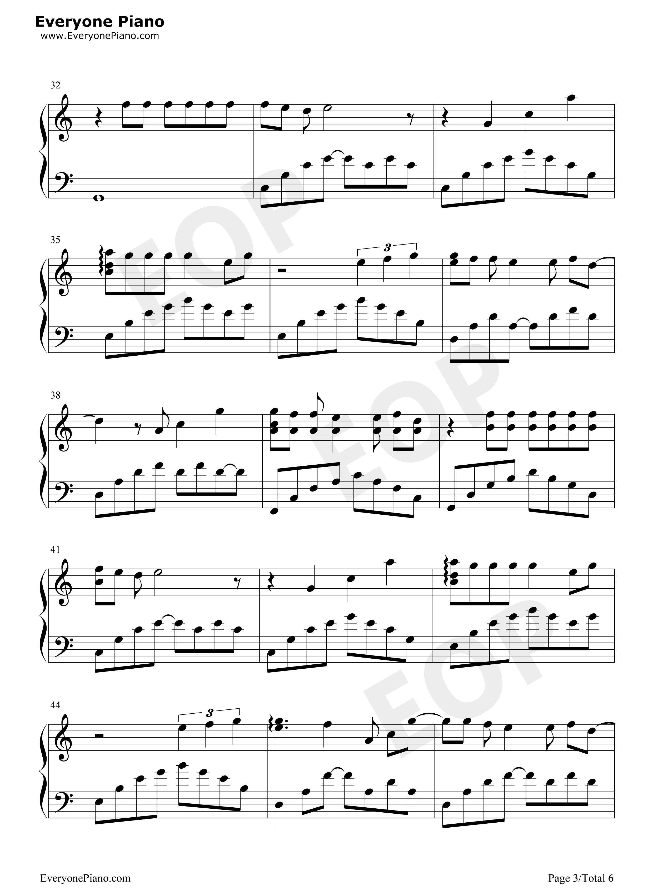 直到世界的尽头钢琴谱_织田哲郎