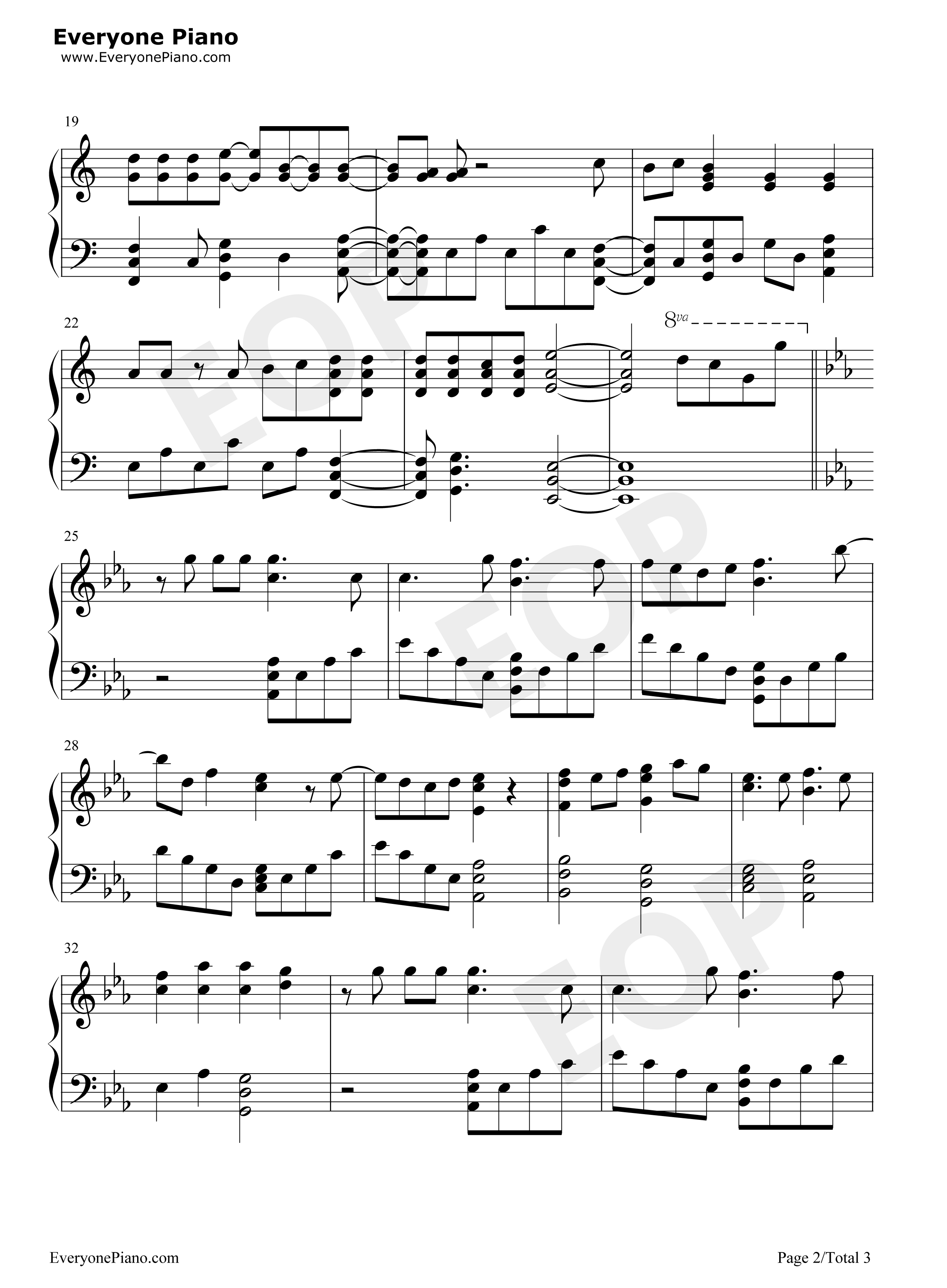 黑白之吻钢琴谱_シド（SID）