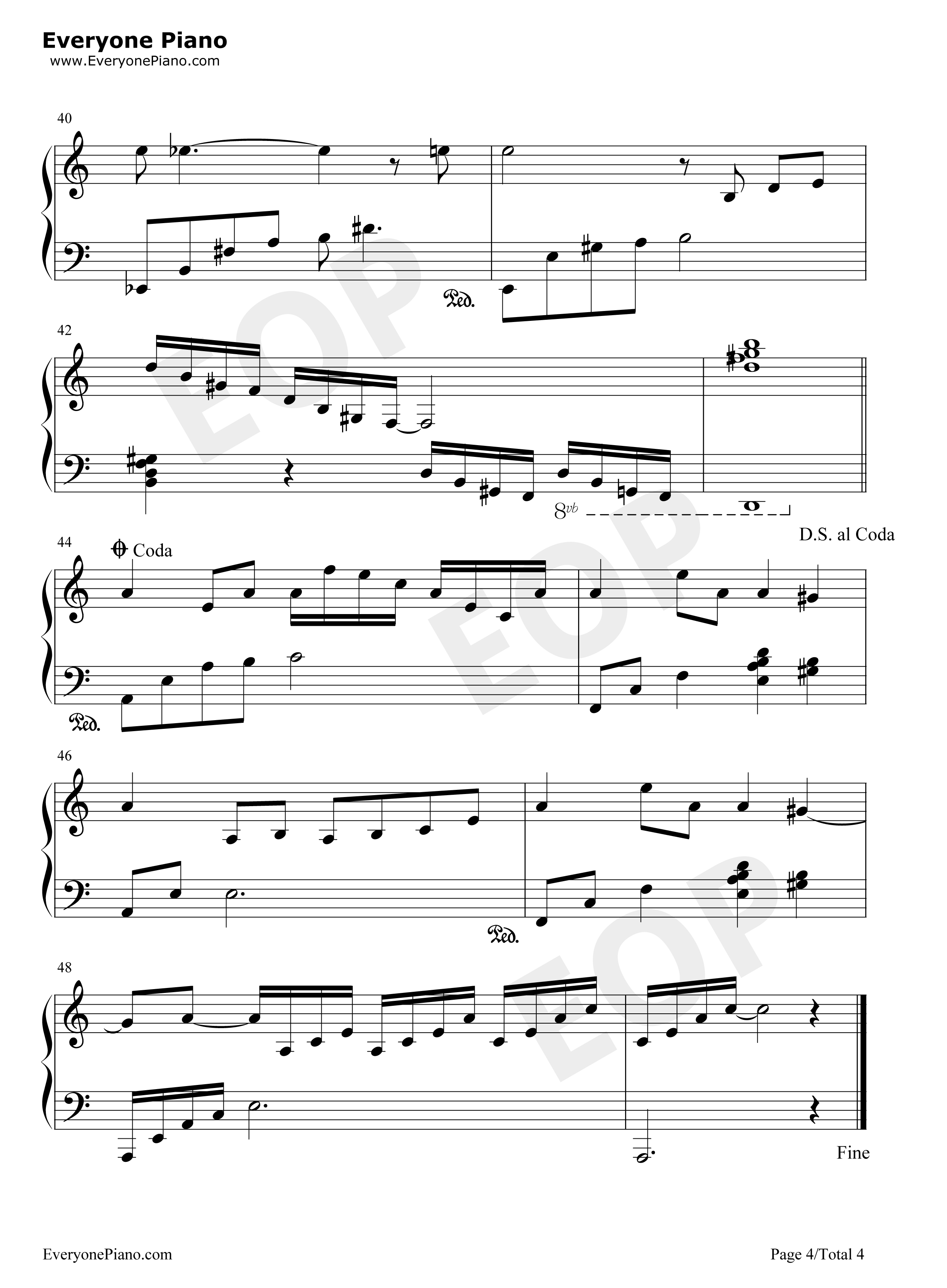 希望你幸福钢琴谱_林亨柱