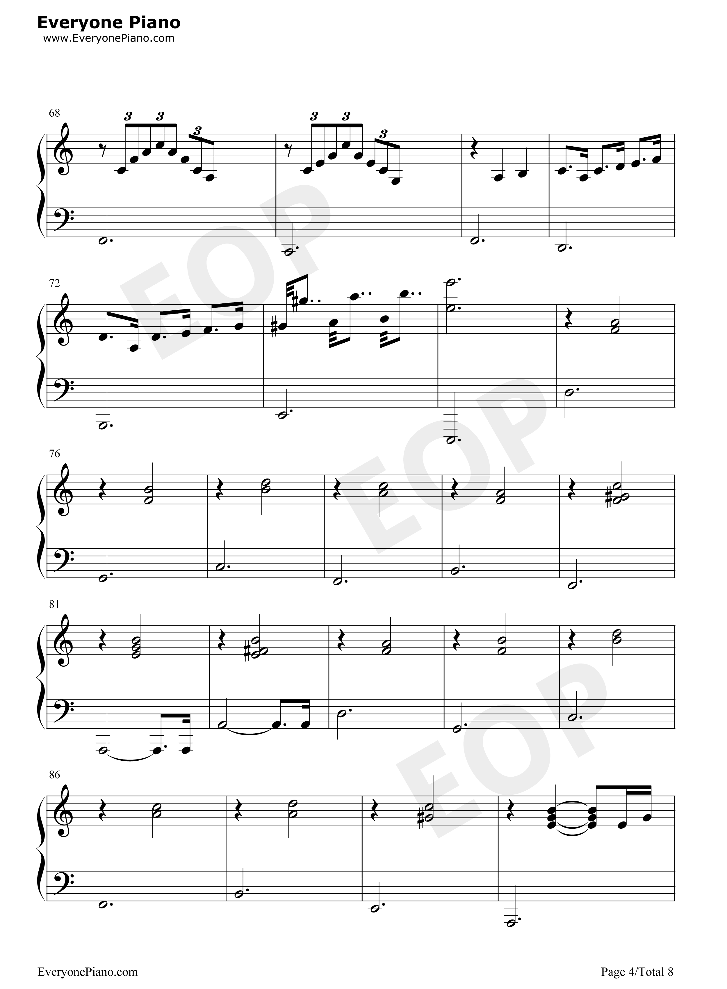 我的快乐钢琴谱_锦绣二重唱