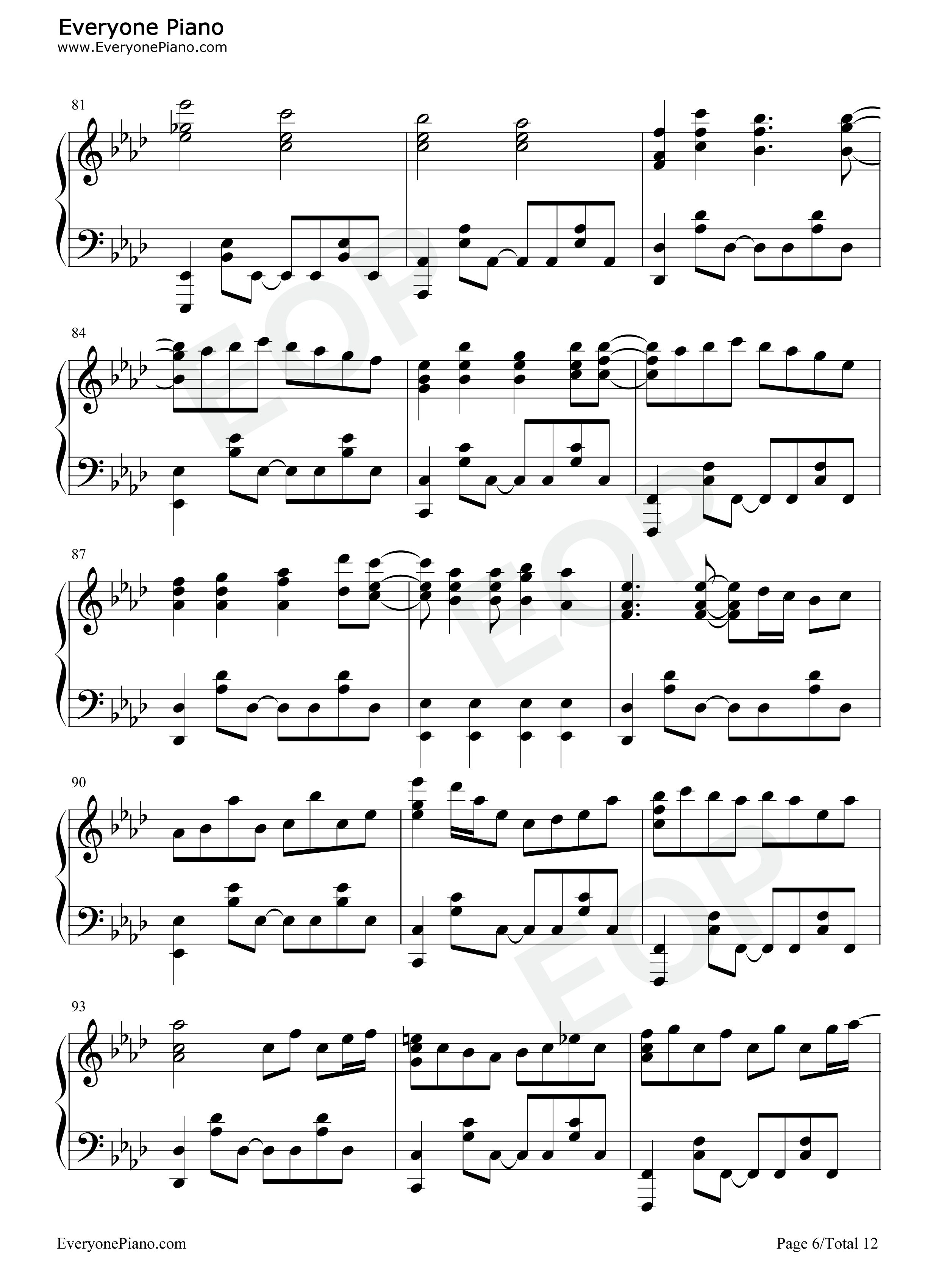 あの夢をなぞって钢琴谱_YOASOBI