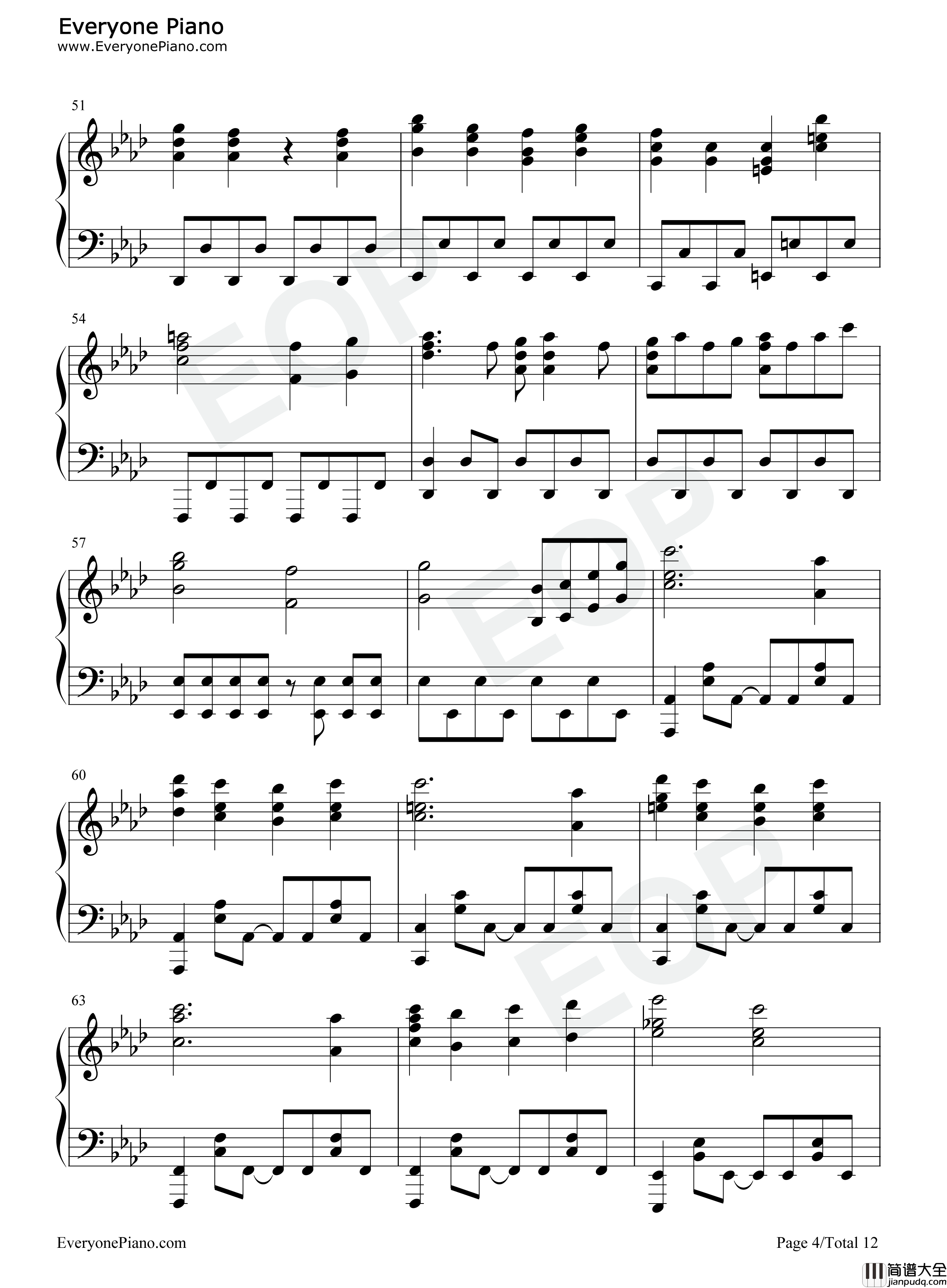 あの夢をなぞって钢琴谱_YOASOBI