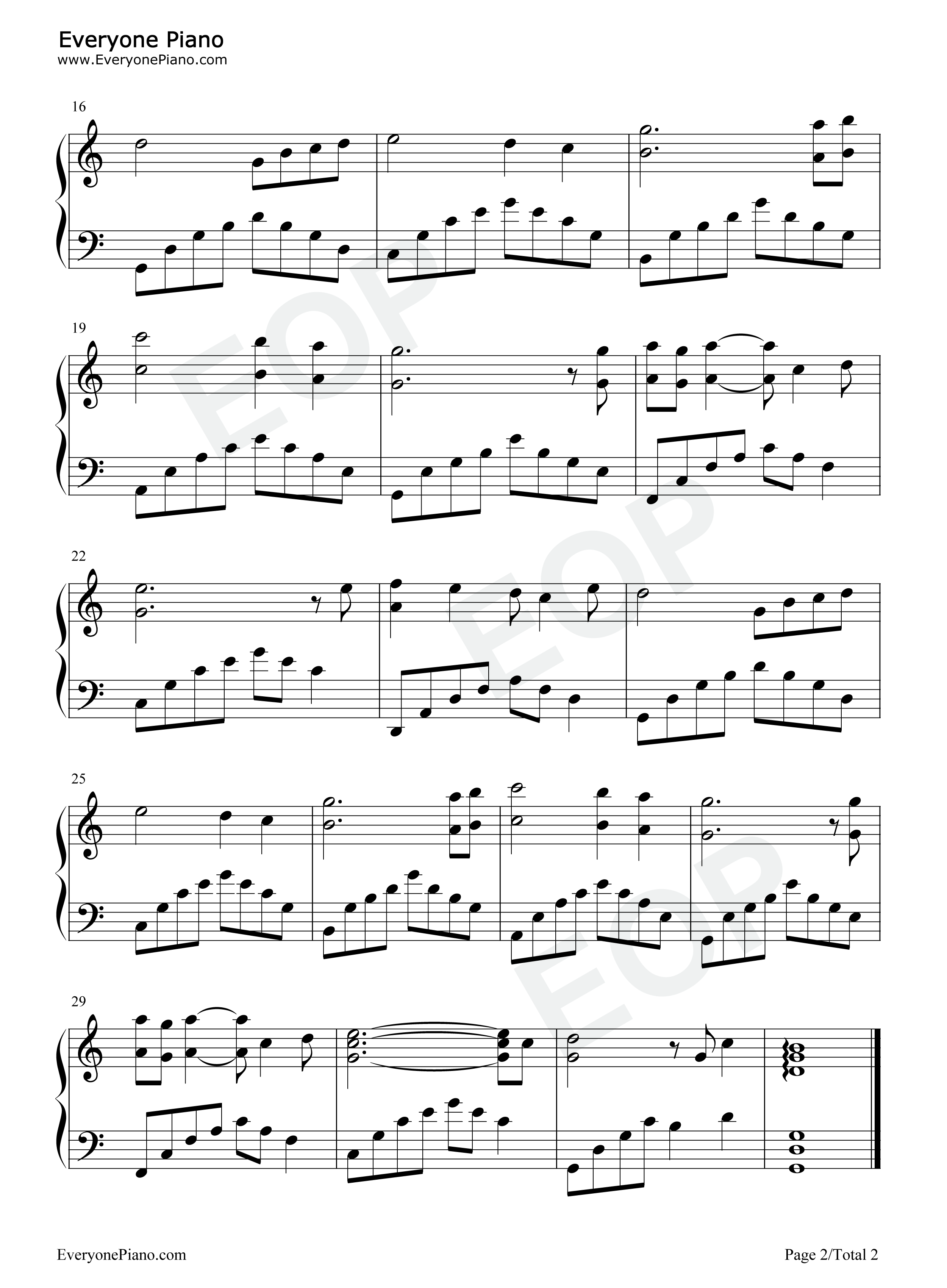 遠き呼び声の彼方へ钢琴谱_矢野立美