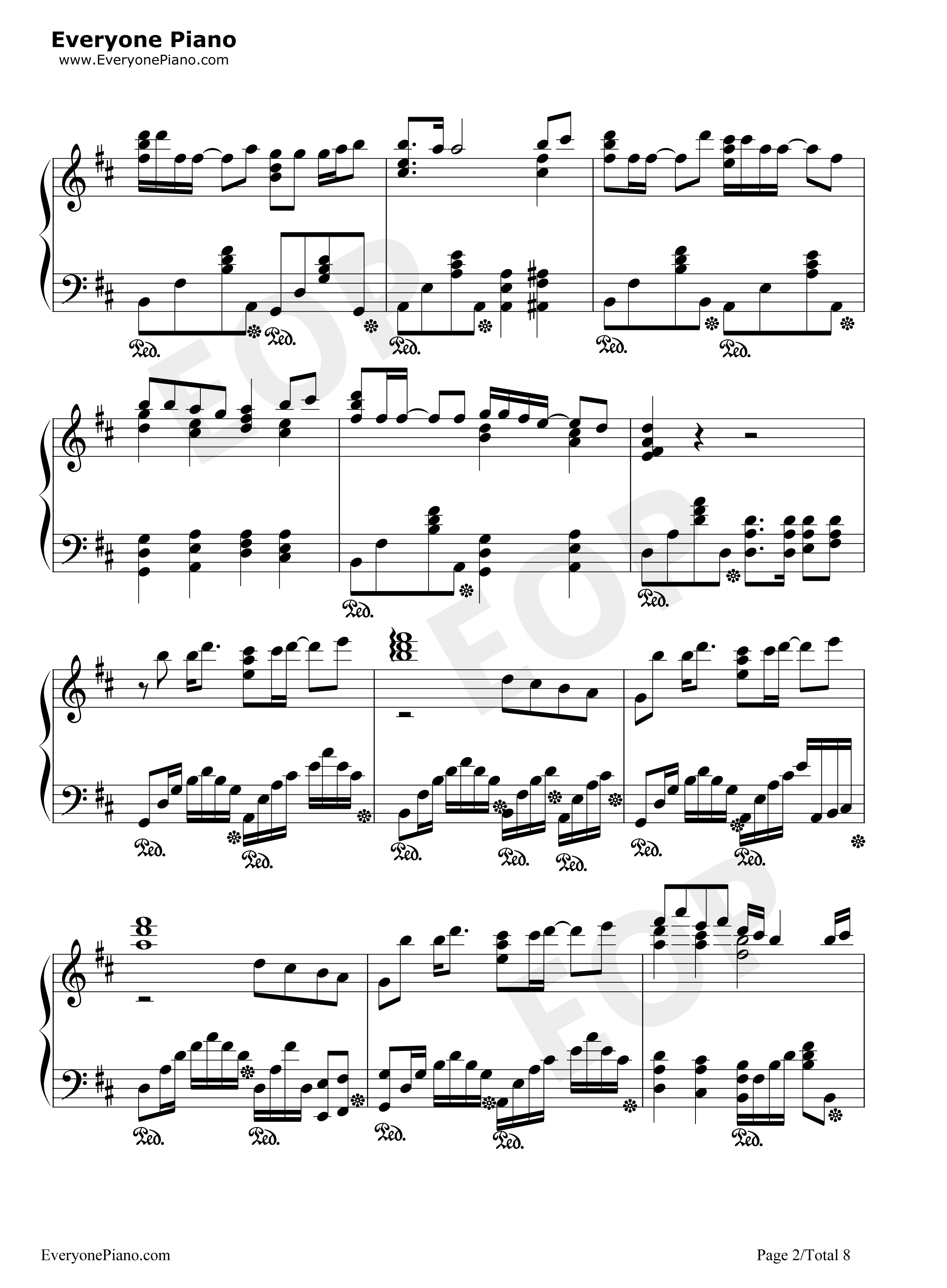 梦醒之后钢琴谱_GARNET_CROW